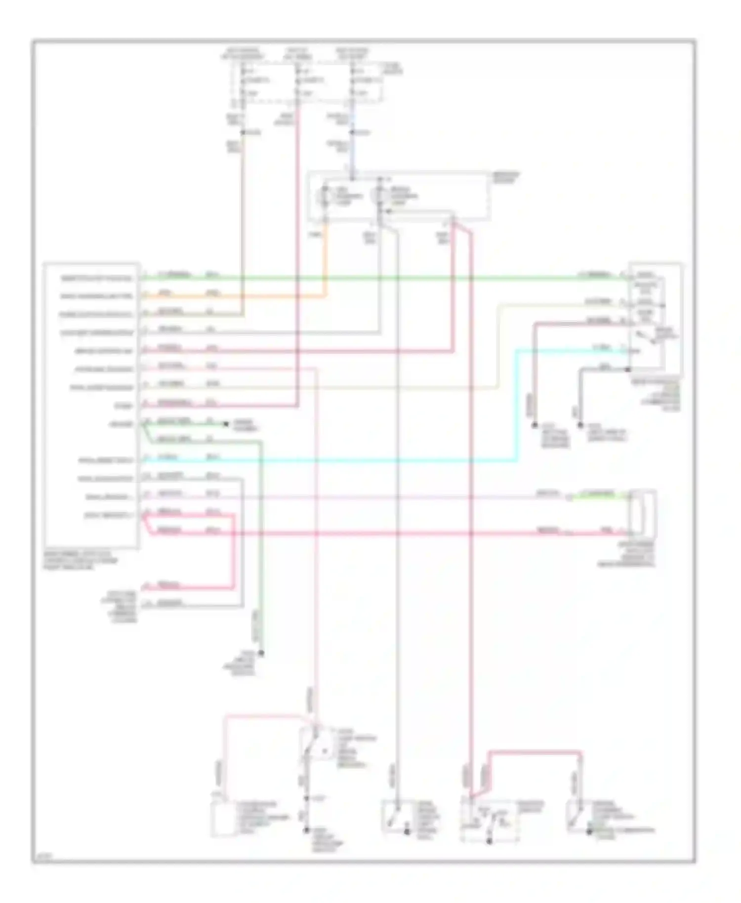 Ram Van B3500 Dodge  (1996-2003): Rear wheel abs circuit