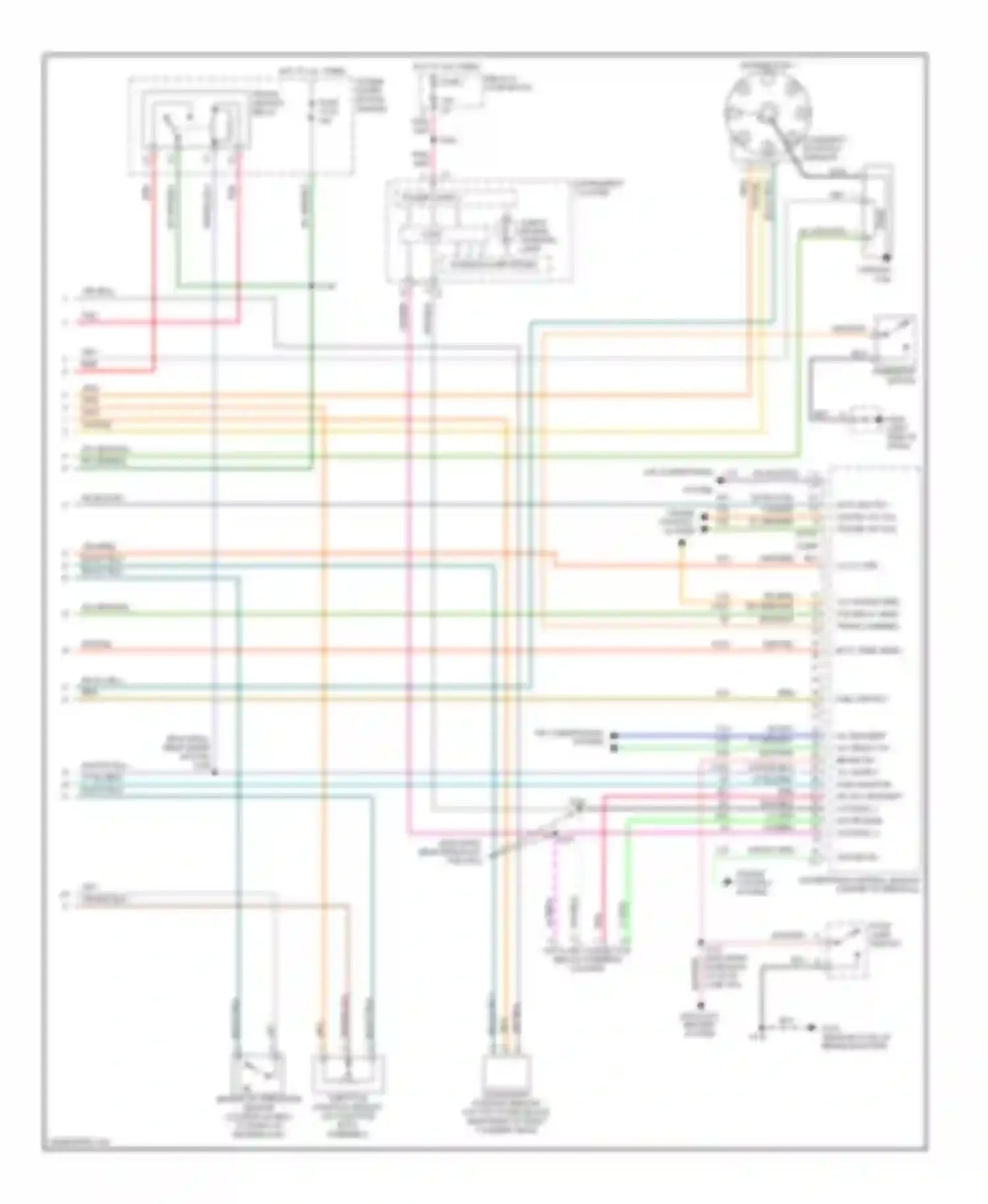 Ram Van B3500 Dodge  (1996-2003): Wiring diagram engine performance 5.2l cng (3 of 3)