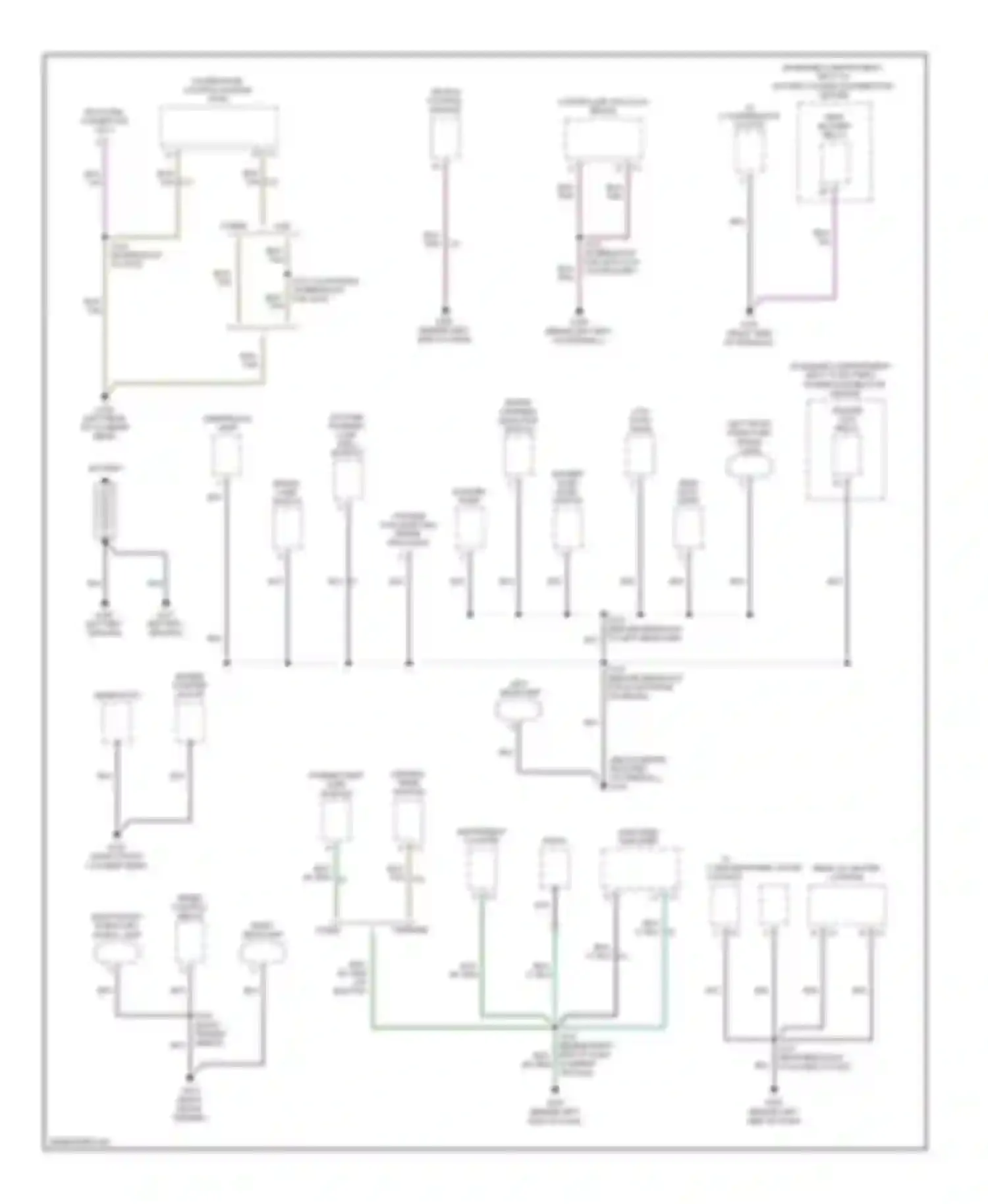 Ram Van B3500 Dodge  (1996-2003): Ground distribution circuit (1 of 2)
