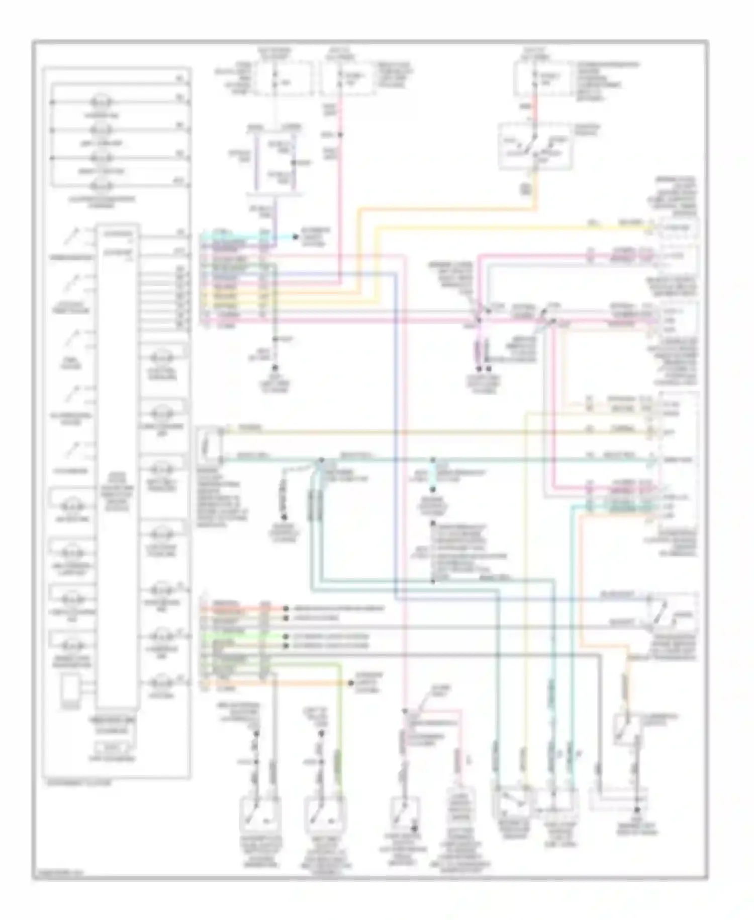 Ram Van B3500 Dodge  (1996-2003): Instrument cluster circuit