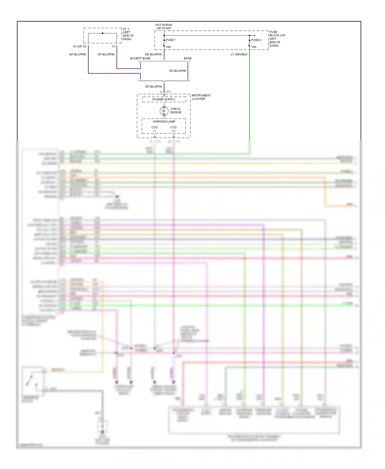 Dodge Ram Van B3500  (1996-2003) check engine wiring diagram  (1 of 4)
