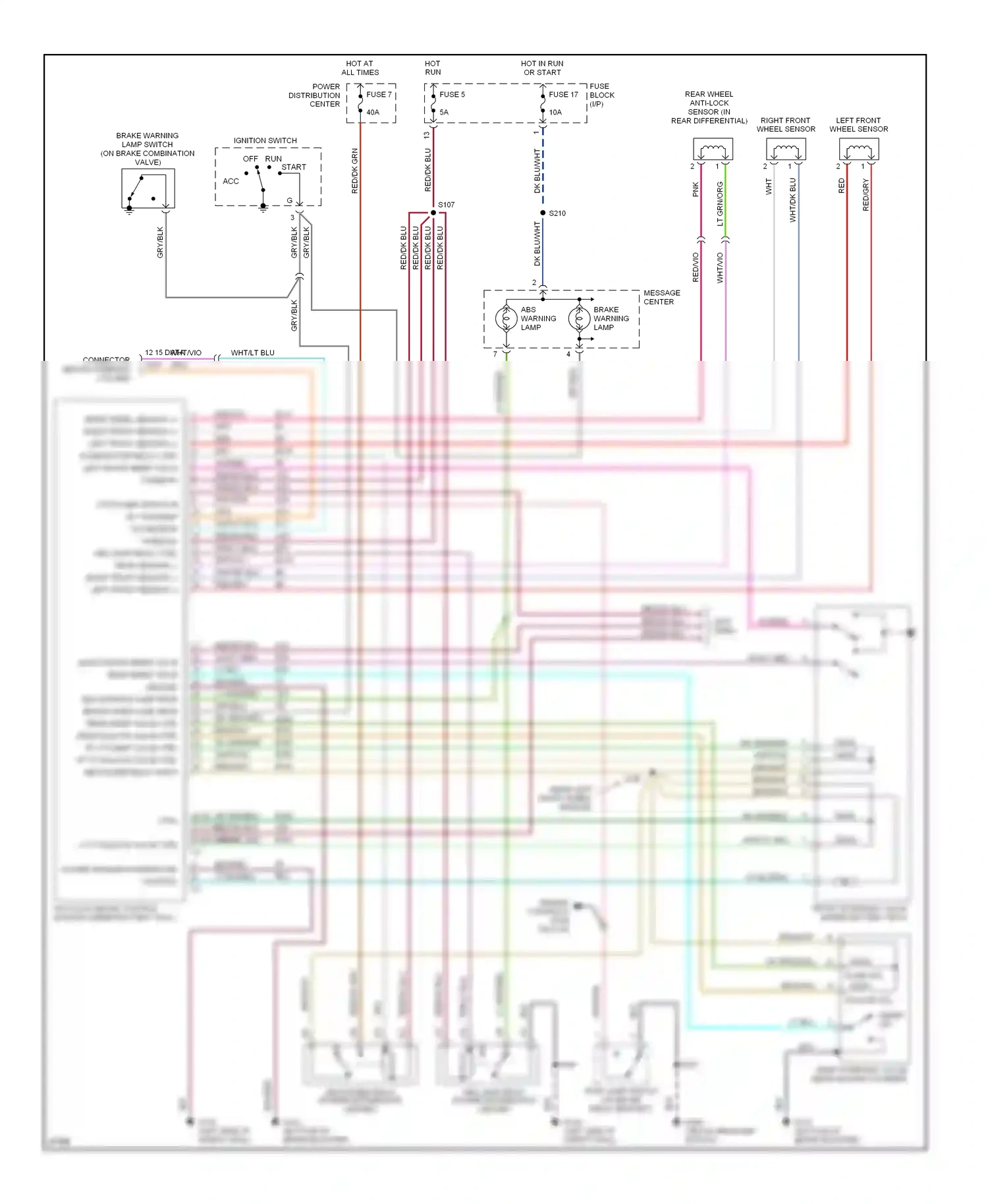 Dodge Ram Van B3500  (1996-2003) lt ft isolate valve ctrl wiring diagram  (1 of 1)