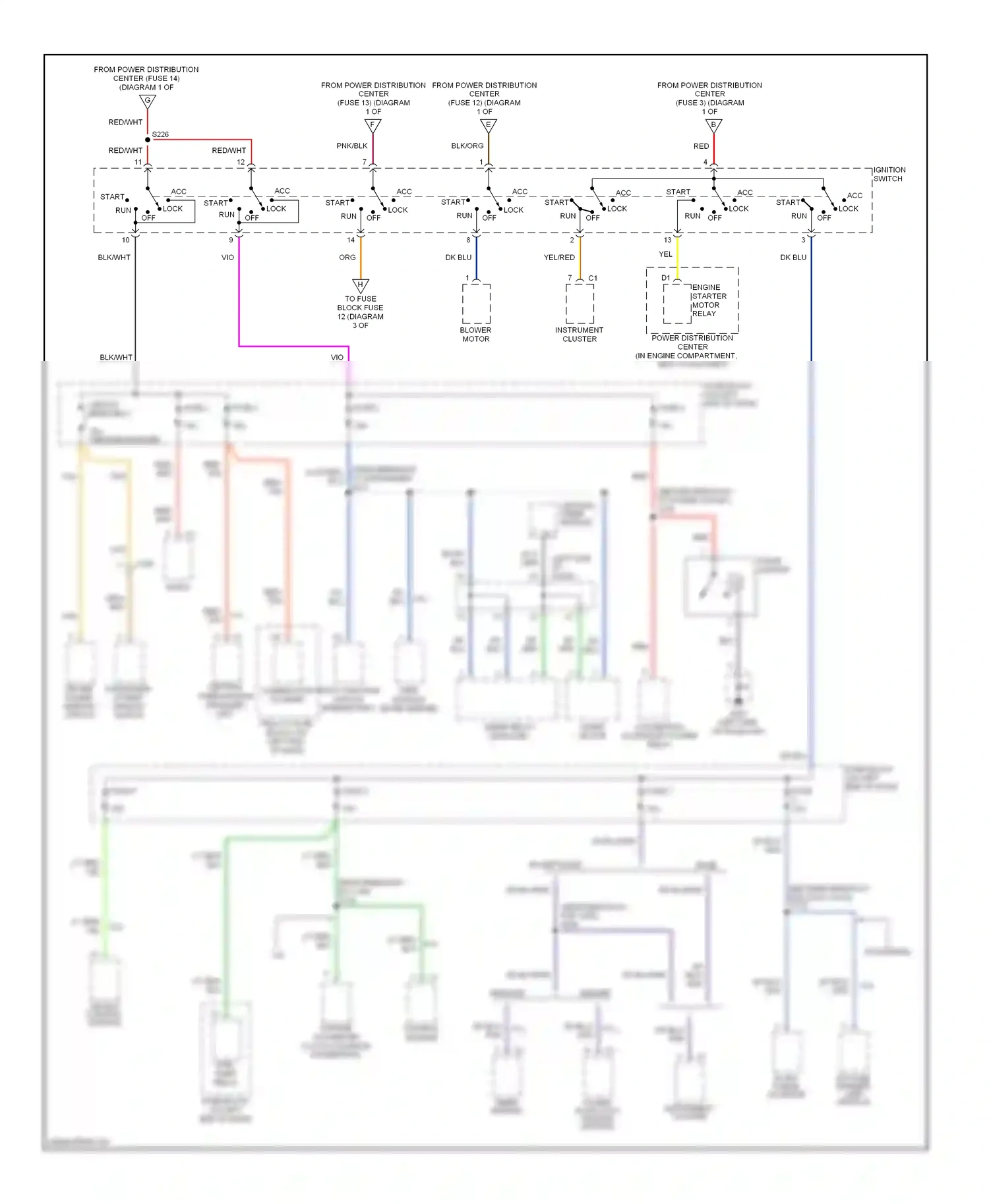 Dodge Ram Van B3500  (1996-2003) power door lock module central timer module wiring diagram  (1 of 1)