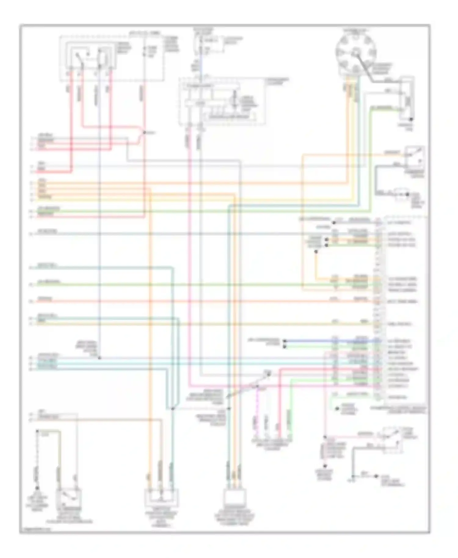 Wiring diagram instrument cluster for Dodge Ram Wagon B1500  (1996-2002) (9 of 26)