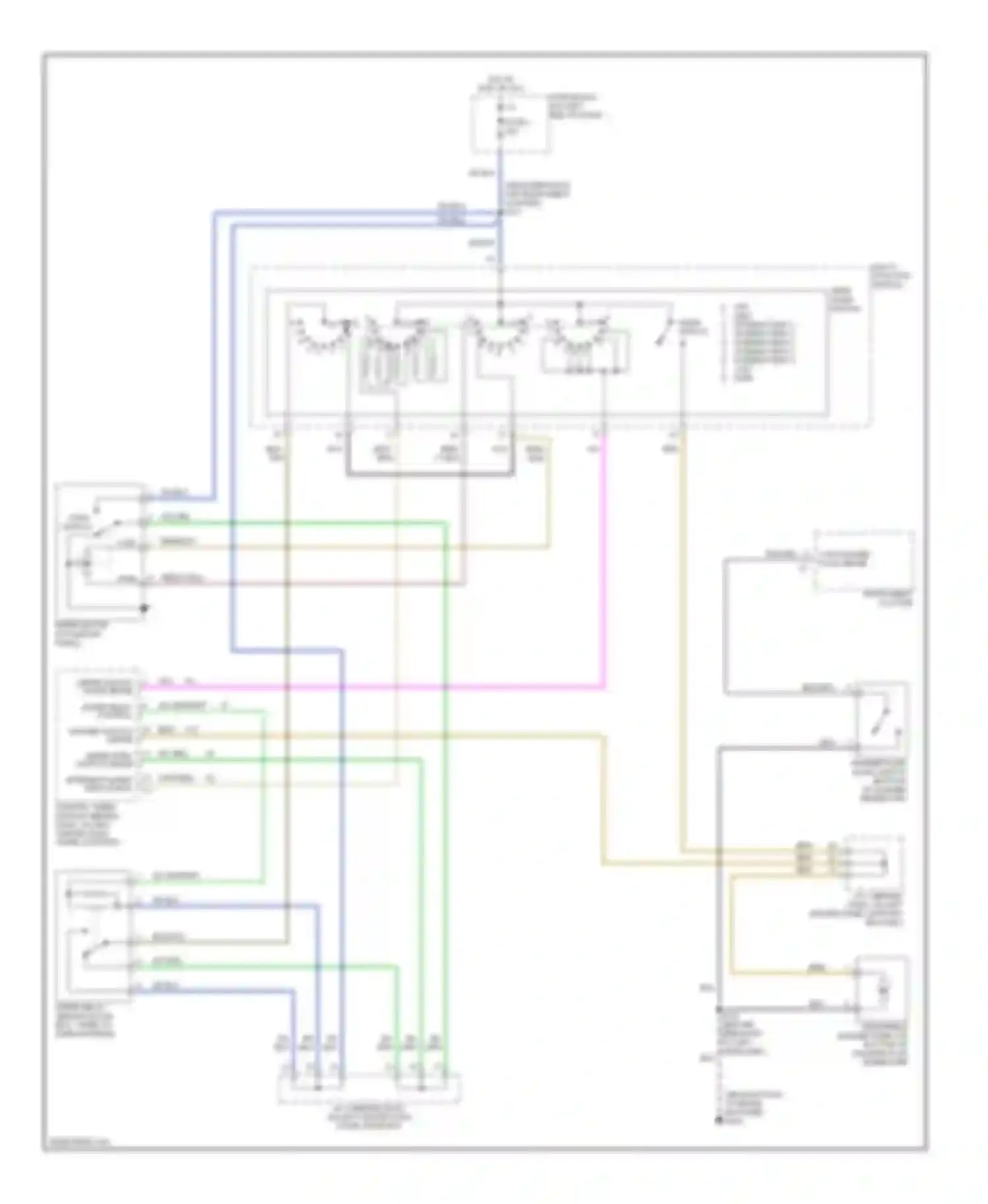 Wiring diagram intermitt wiper switch mux for Dodge Ram Wagon B1500  (1996-2002) (1 of 1)