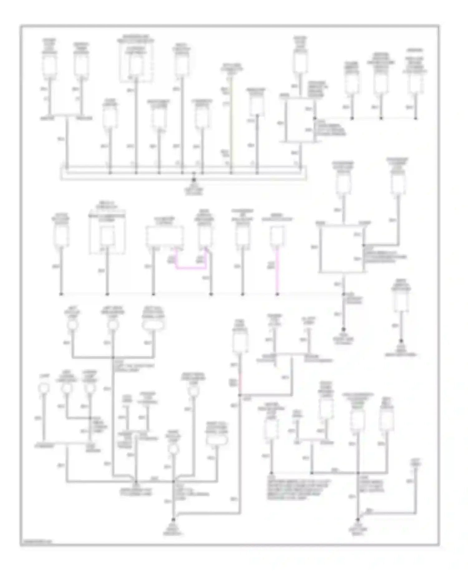 Ram Wagon B2500 Dodge  (1996-2002): Ground distribution circuit (2 of 2)