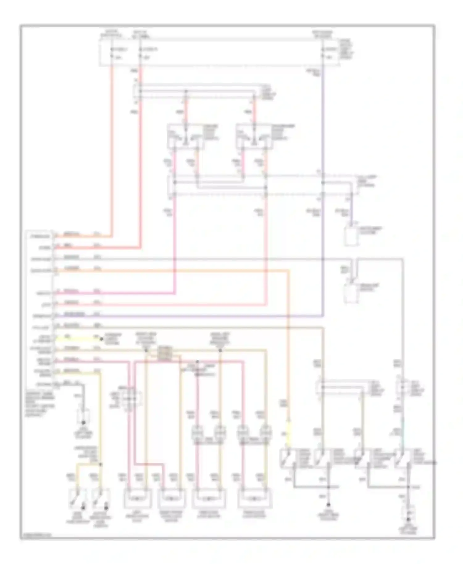 Ram Wagon B2500 Dodge  (1996-2002): Power door lock circuit, highline