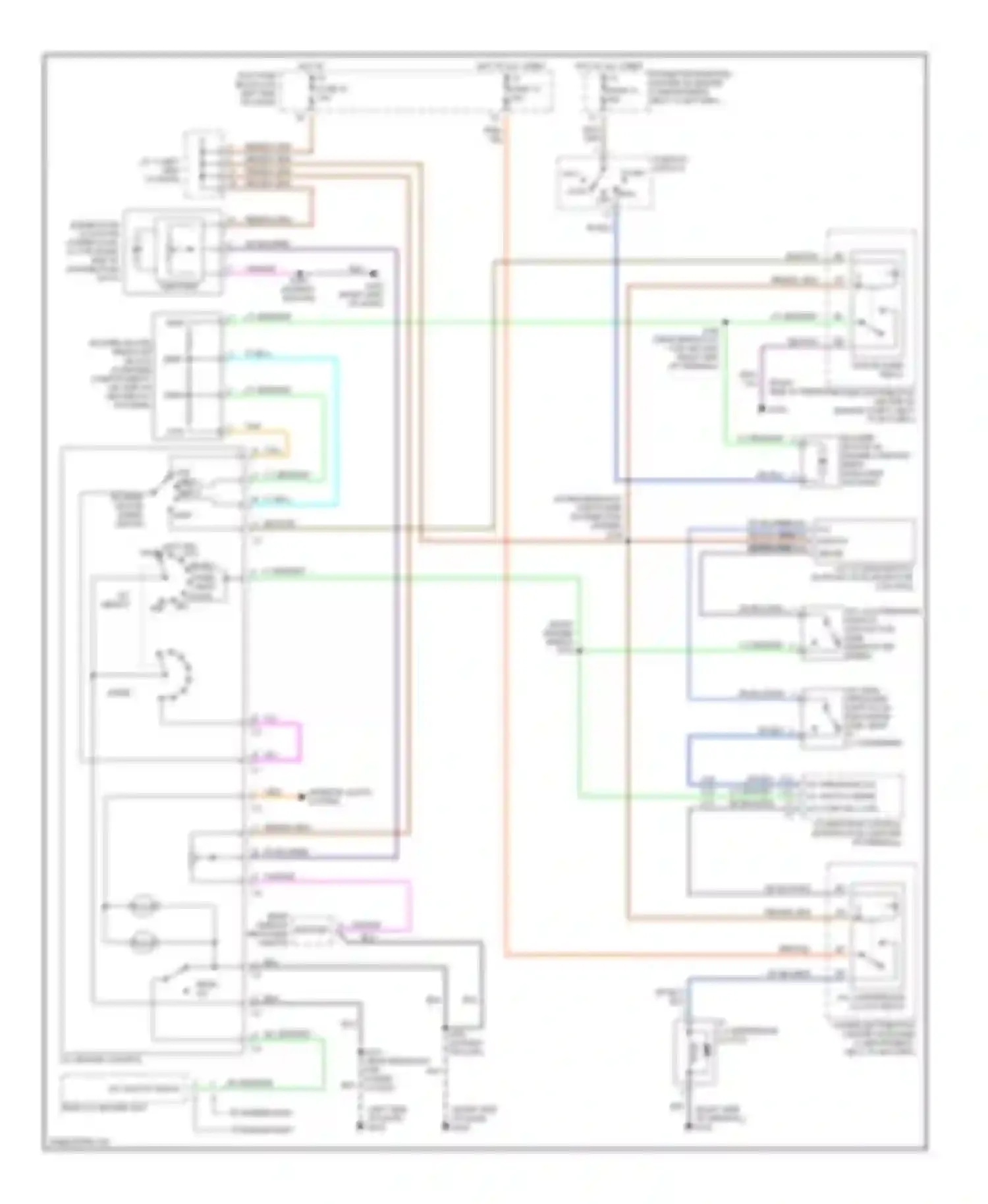 Wiring diagram a/c heater control for Dodge Ram Wagon B2500  (1996-2002) (2 of 8)
