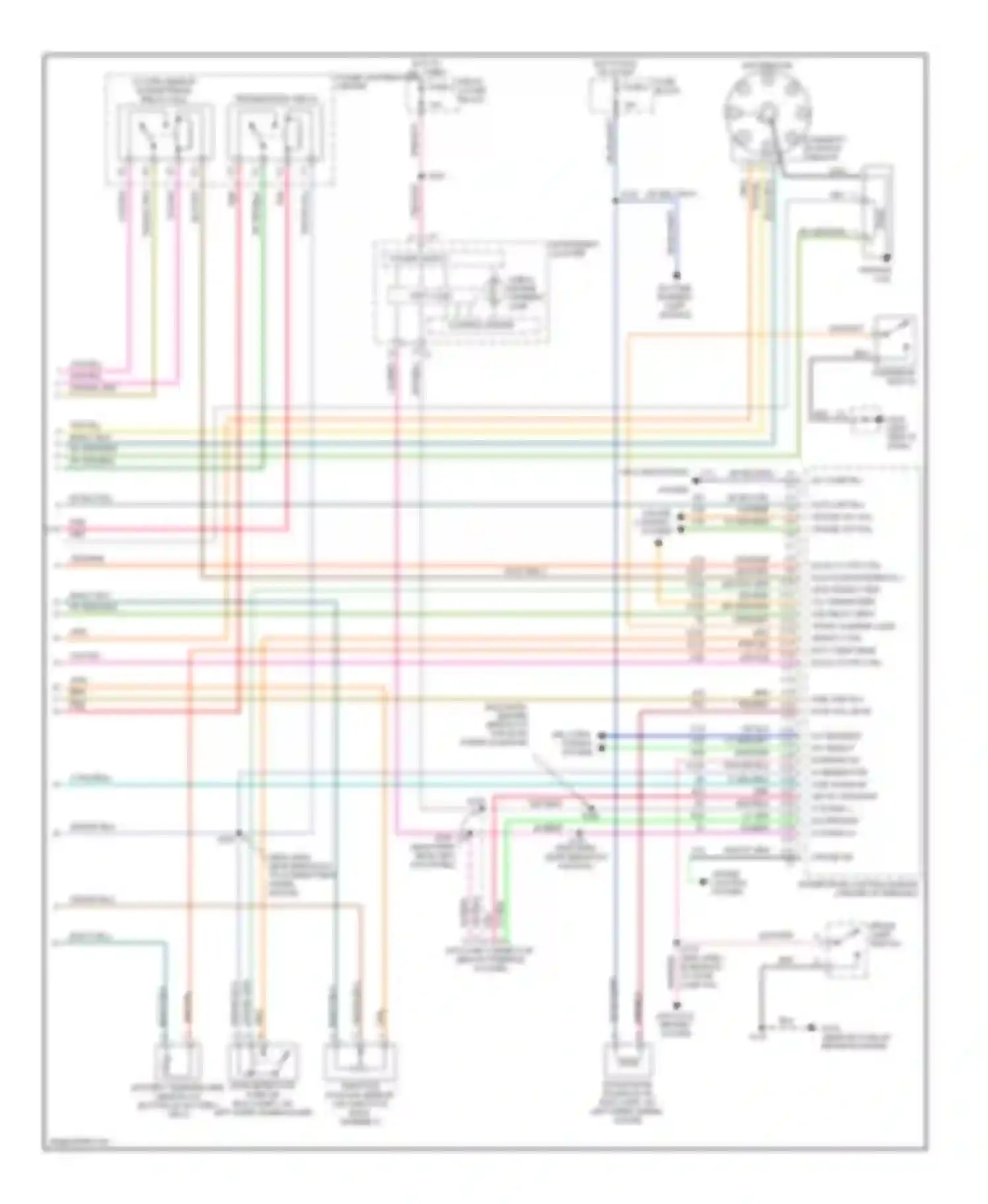 Wiring diagram control driver for Dodge Ram Wagon B2500  (1996-2002) (2 of 3)
