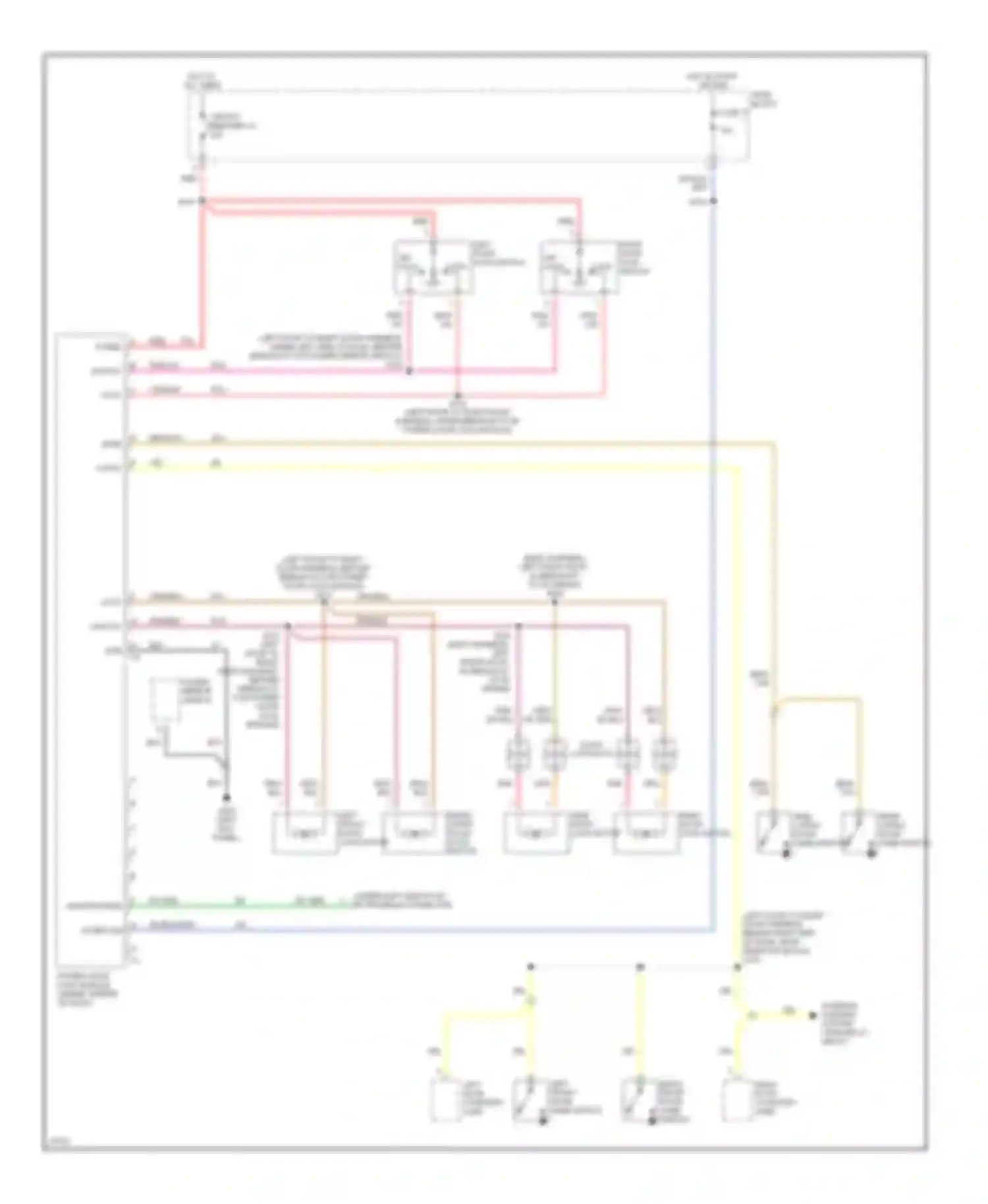 Wiring diagram left front door jamb switch for Dodge Ram Wagon B2500  (1996-2002) (2 of 2)