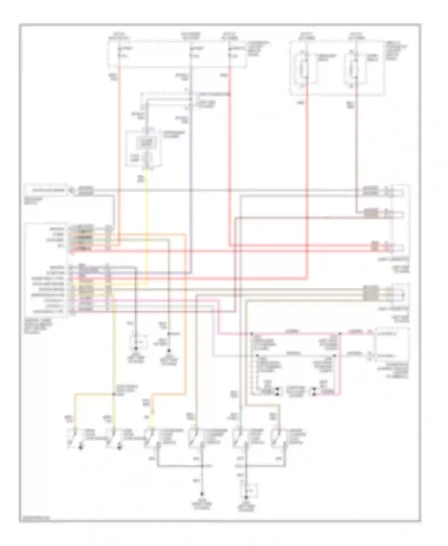 Wiring diagram passenger cylinder lock switch for Dodge Ram Wagon B2500  (1996-2002) (1 of 2)