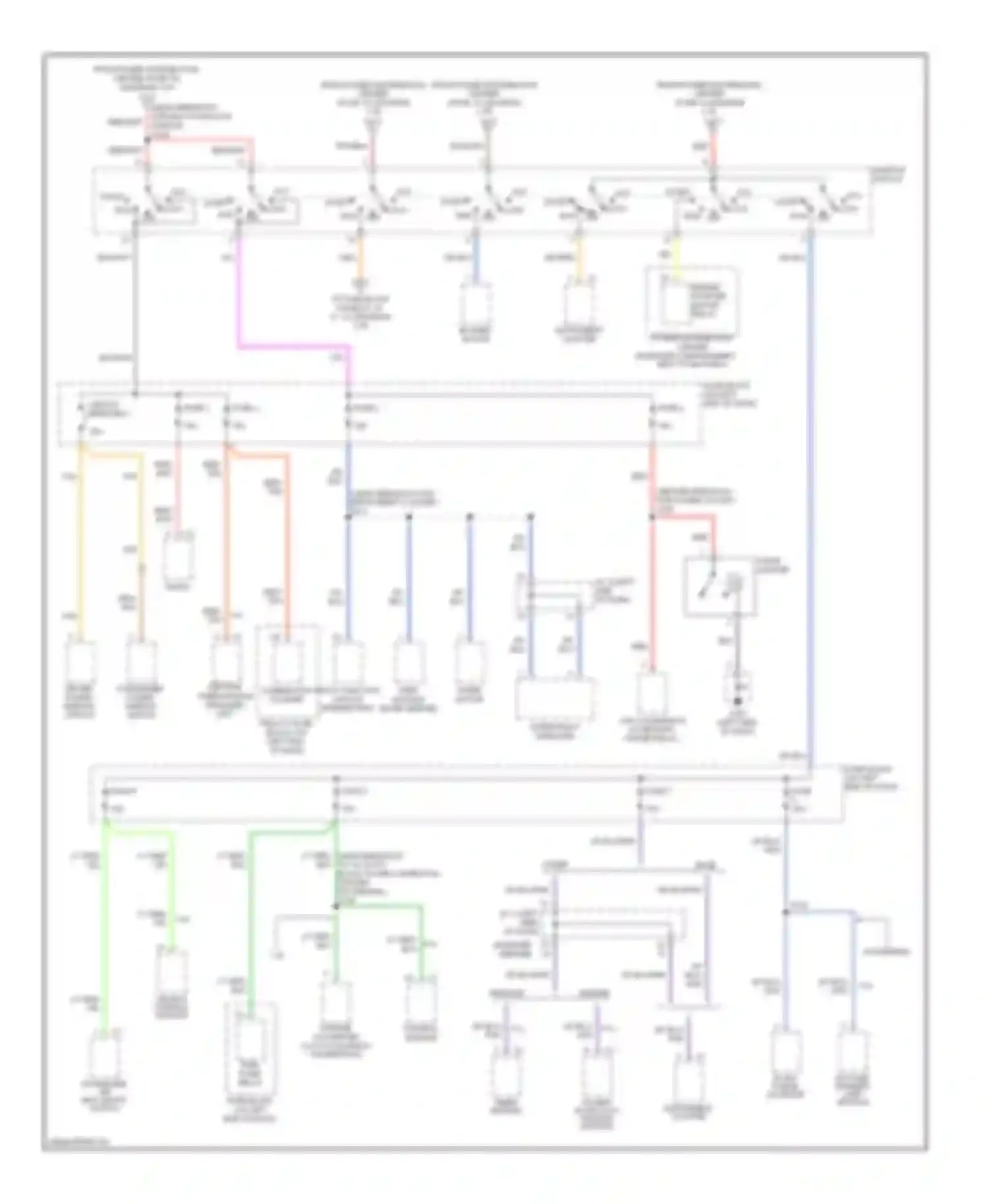 Wiring diagram power door lock module central timer module for Dodge Ram Wagon B2500  (1996-2002) (1 of 1)