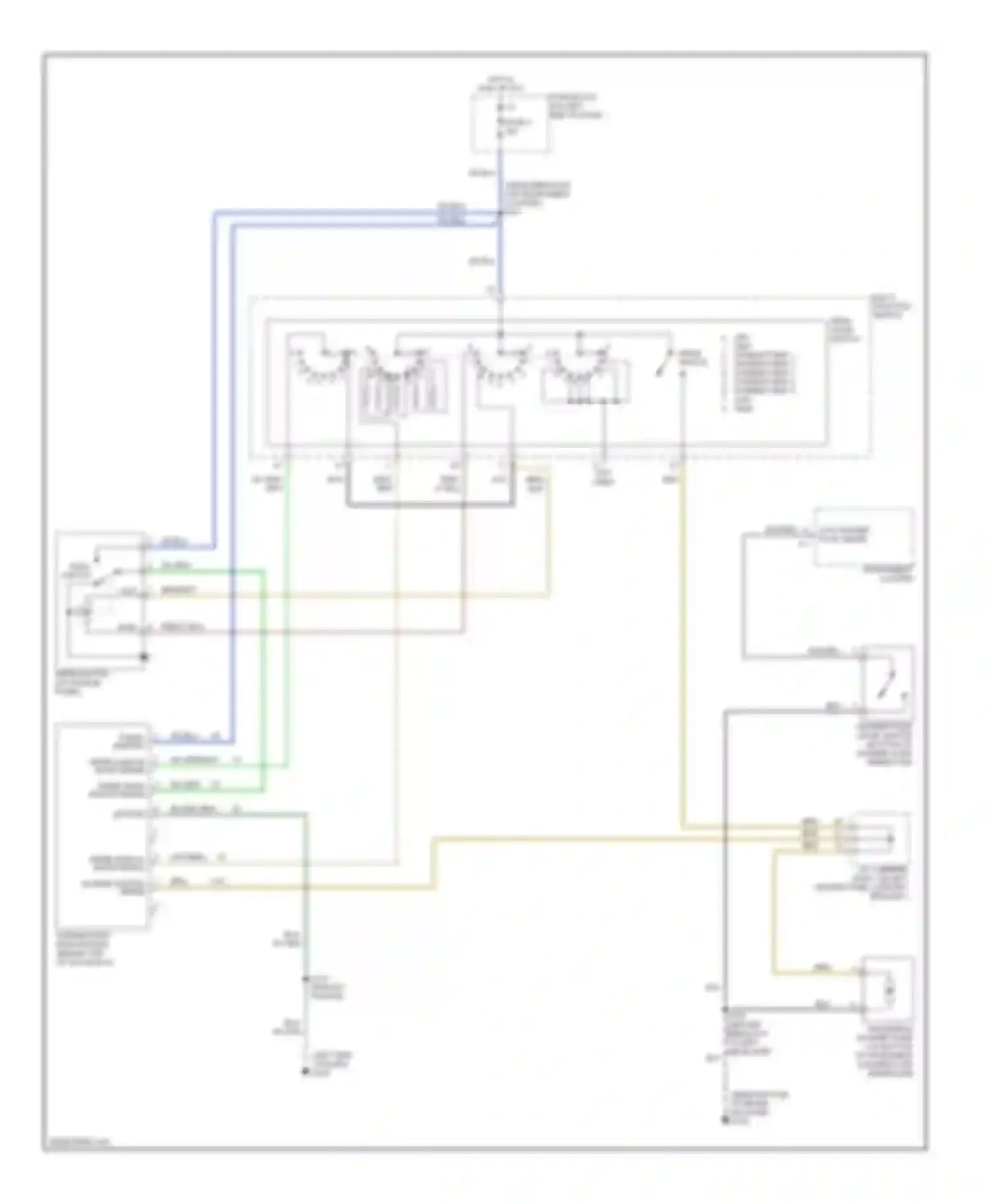 Wiring diagram wiper park switch sense for Dodge Ram Wagon B2500  (1996-2002) (3 of 3)