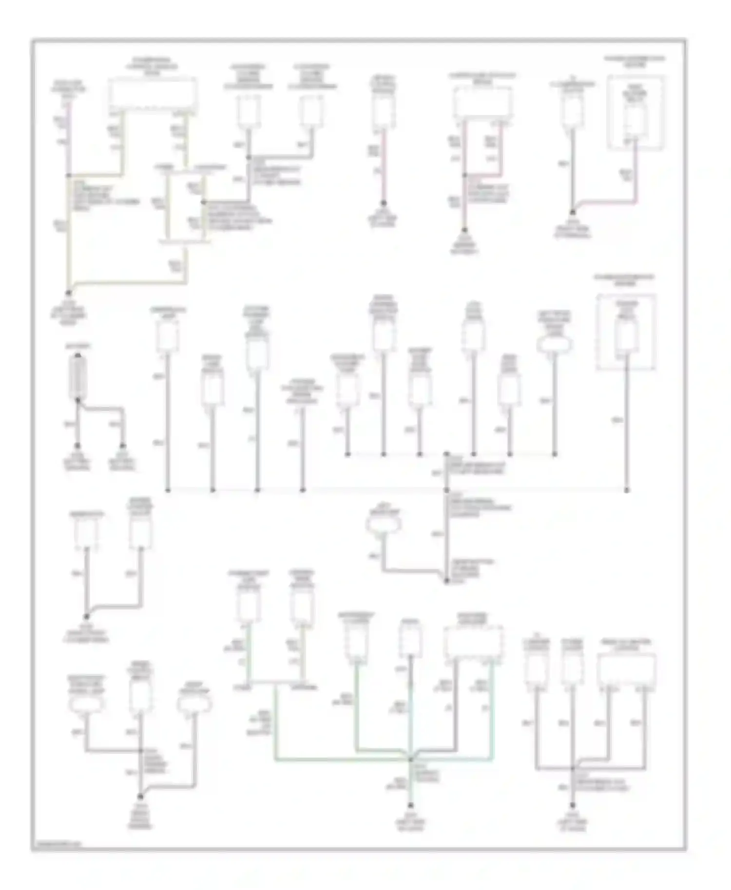 Ram Wagon B3500 Dodge  (1996-2002): Ground distribution circuit (1 of 2)