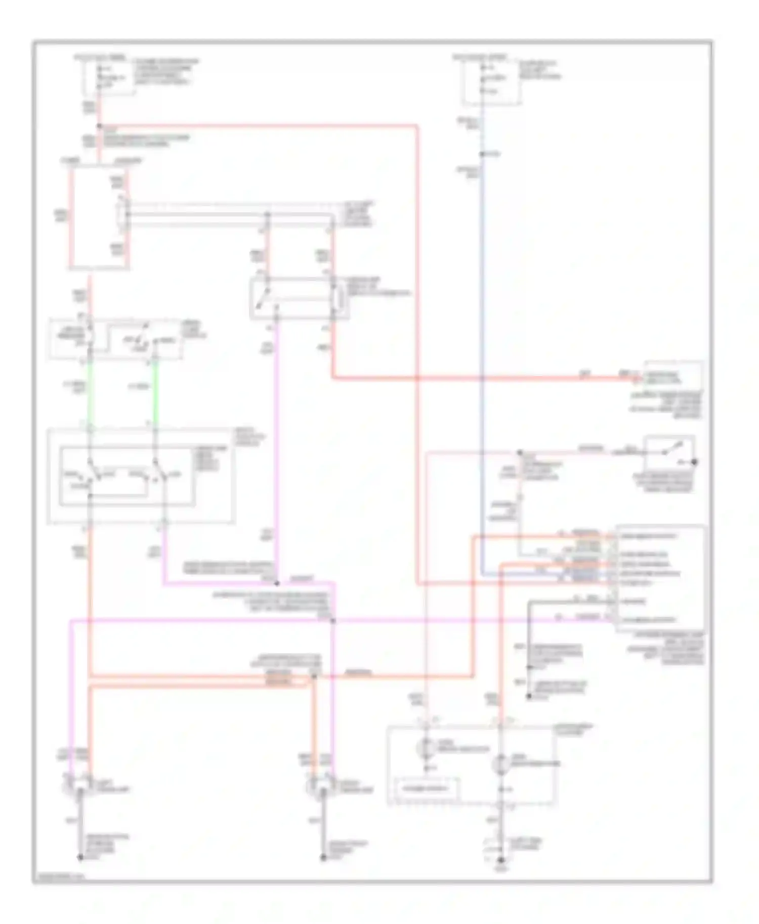 Ram Wagon B3500 Dodge  (1996-2002): Headlight circuit, with drl