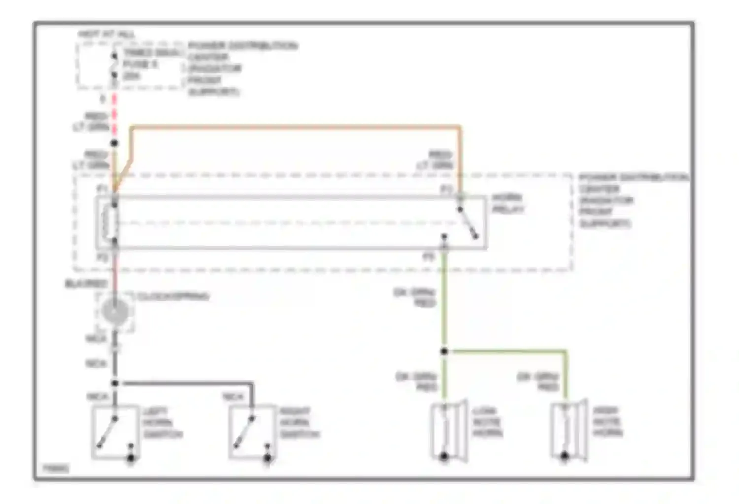 Ram Wagon B3500 Dodge  (1996-2002): Horn circuit (2 of 1)