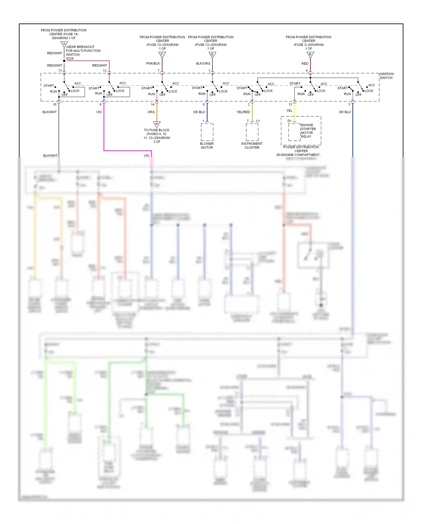 Dodge Ram Wagon B3500  (1996-2002) power door lock module central timer module wiring diagram  (1 of 1)