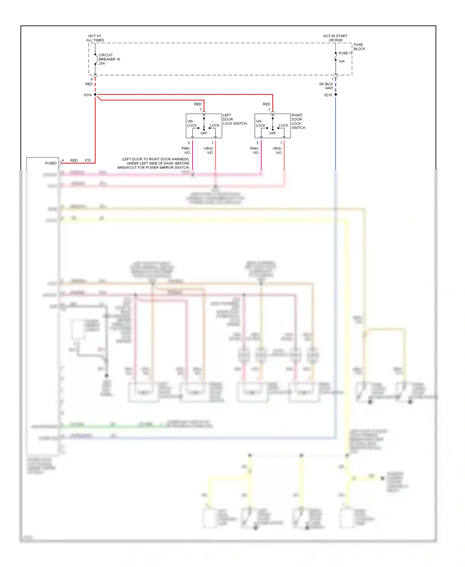 Dodge Ram Wagon B3500  (1996-2002) rke program wiring diagram  (1 of 2)
