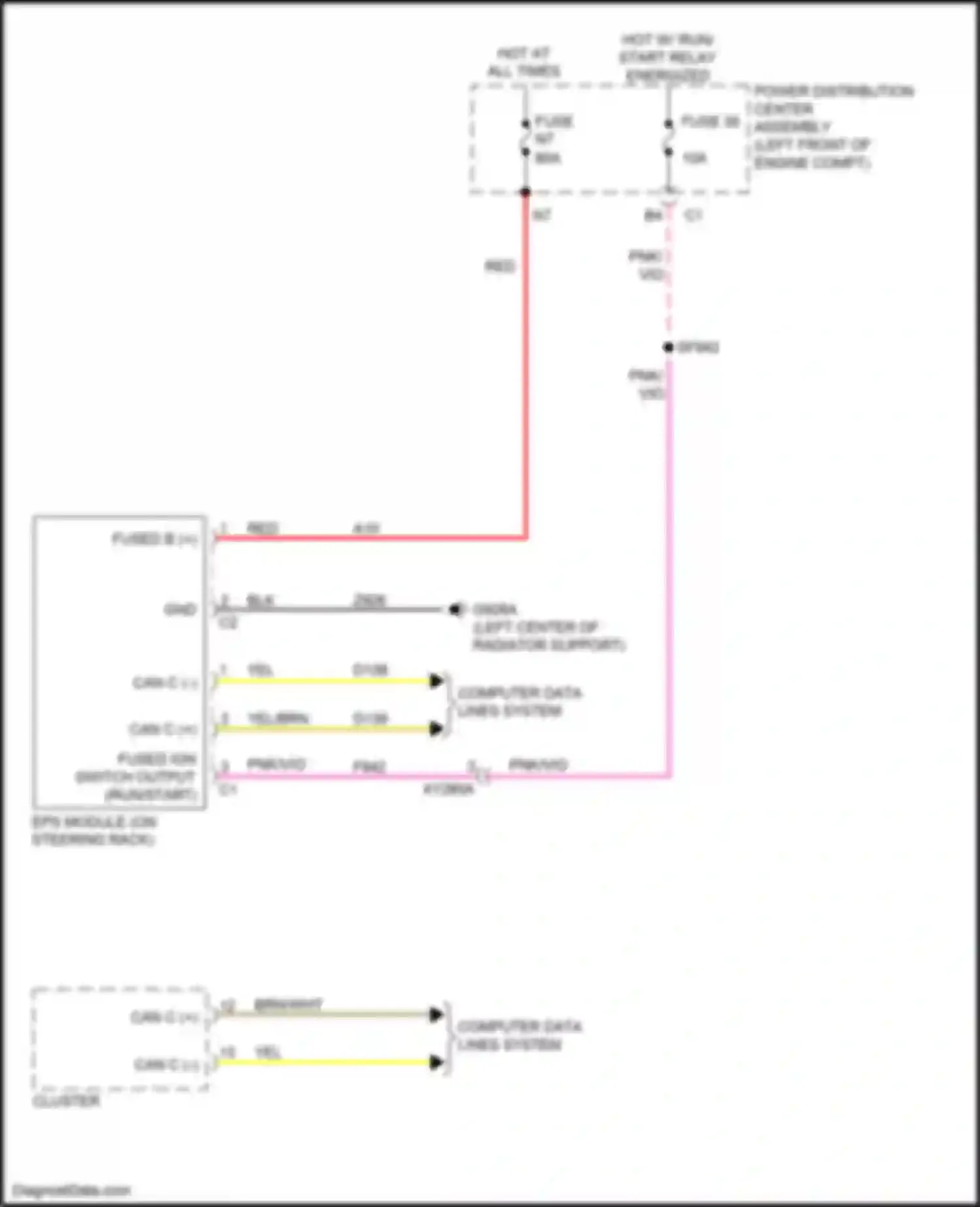Ram Dodge V (2018-2024): Electronic power steering circuit