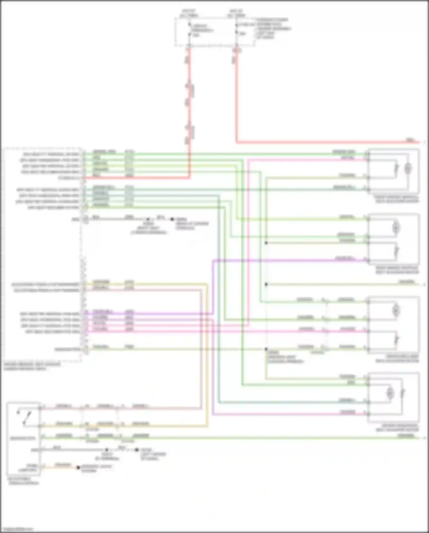 Ram Dodge V (2018-2024): Memory seat circuit (1 of 2)
