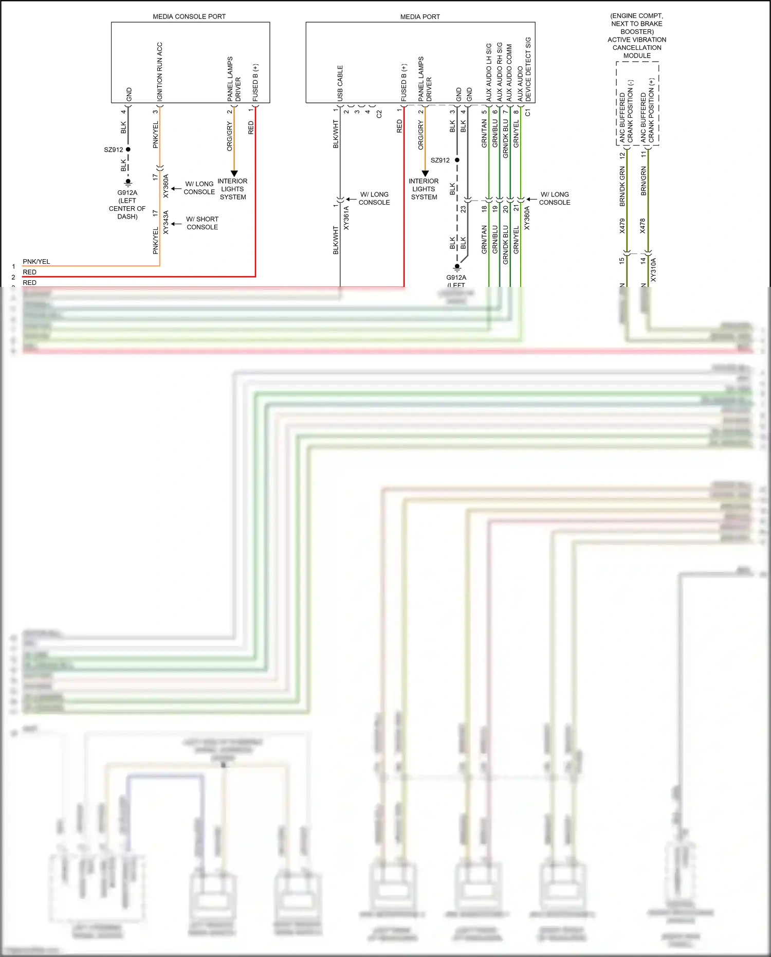 Dodge Ram V (2018-2024) active vibration cancellation module wiring diagram  (5 of 9)