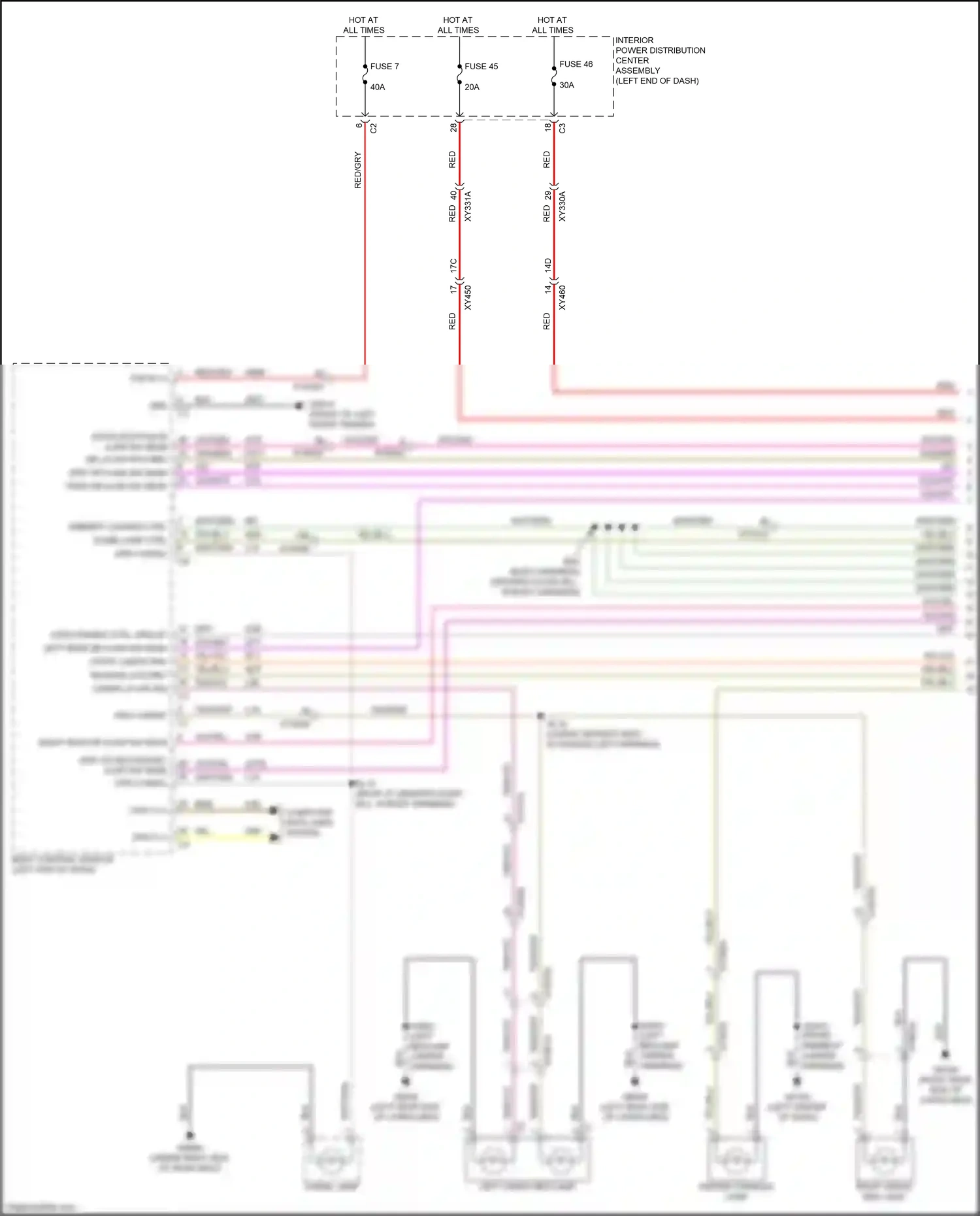 Dodge Ram V (2018-2024) ambient lighting ctrl wiring diagram  (1 of 4)
