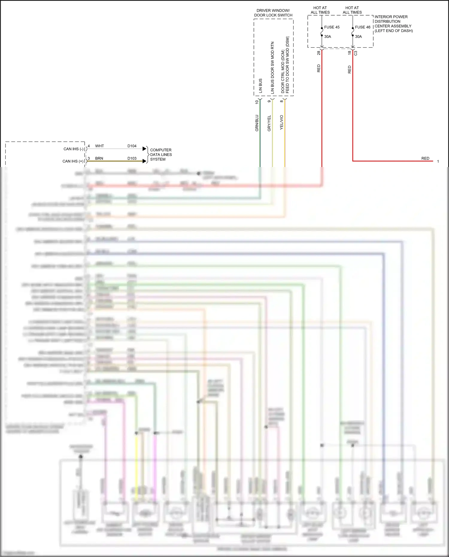 Dodge Ram V (2018-2024) computer data lines system wiring diagram  (26 of 112)