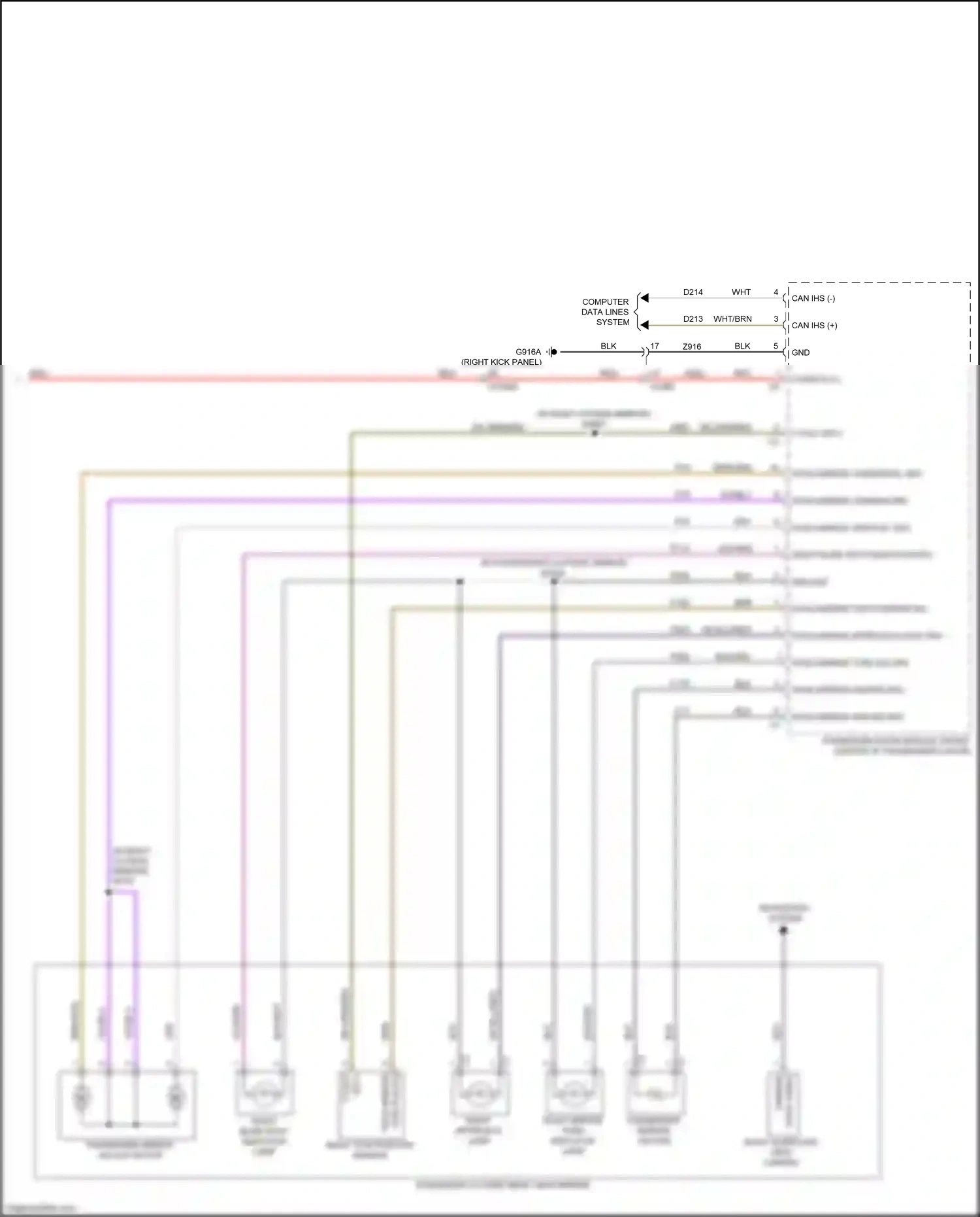 Dodge Ram V (2018-2024) computer data lines system wiring diagram  (25 of 112)