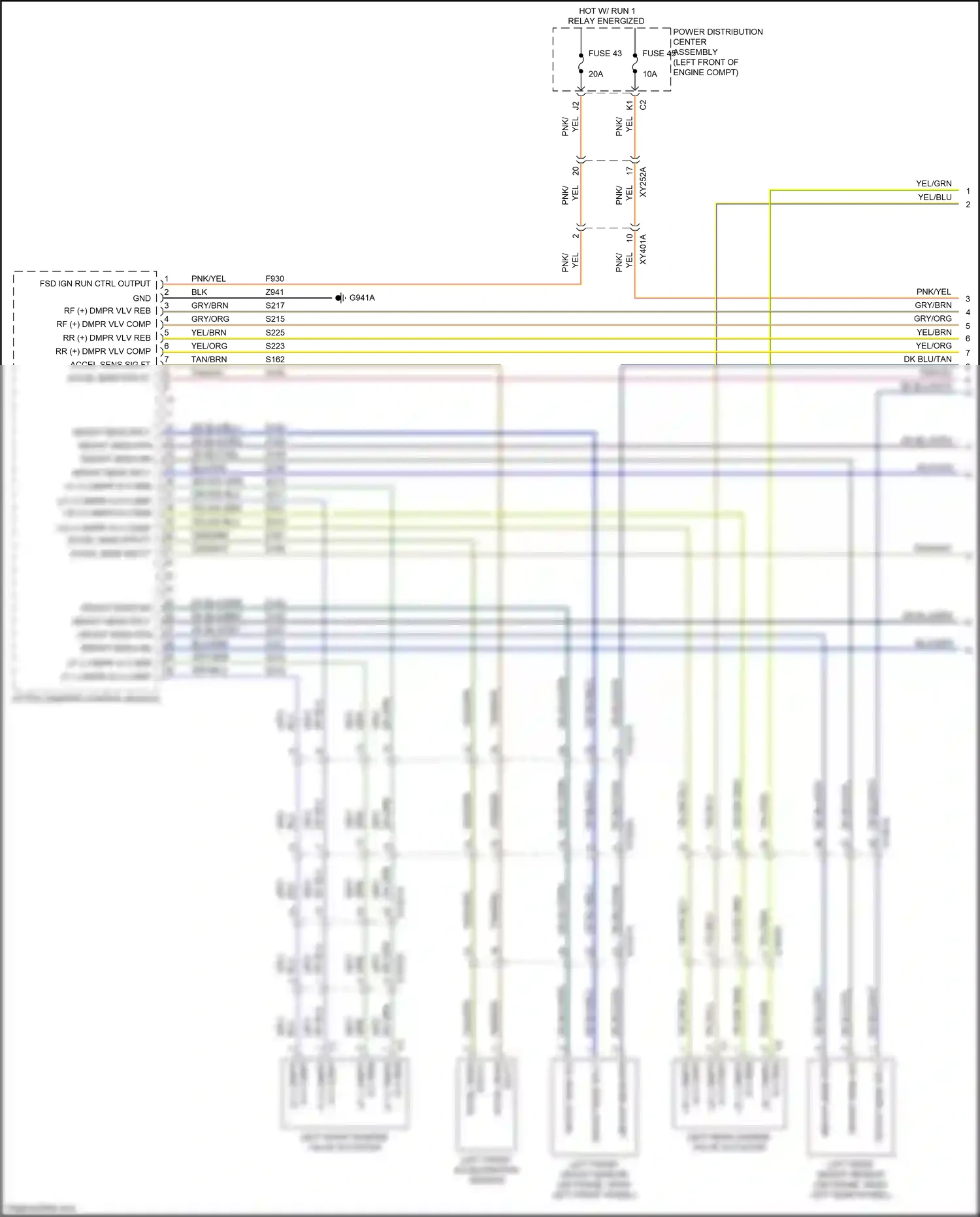 Dodge Ram V (2018-2024) fsd ign run ctrl output wiring diagram  (1 of 1)