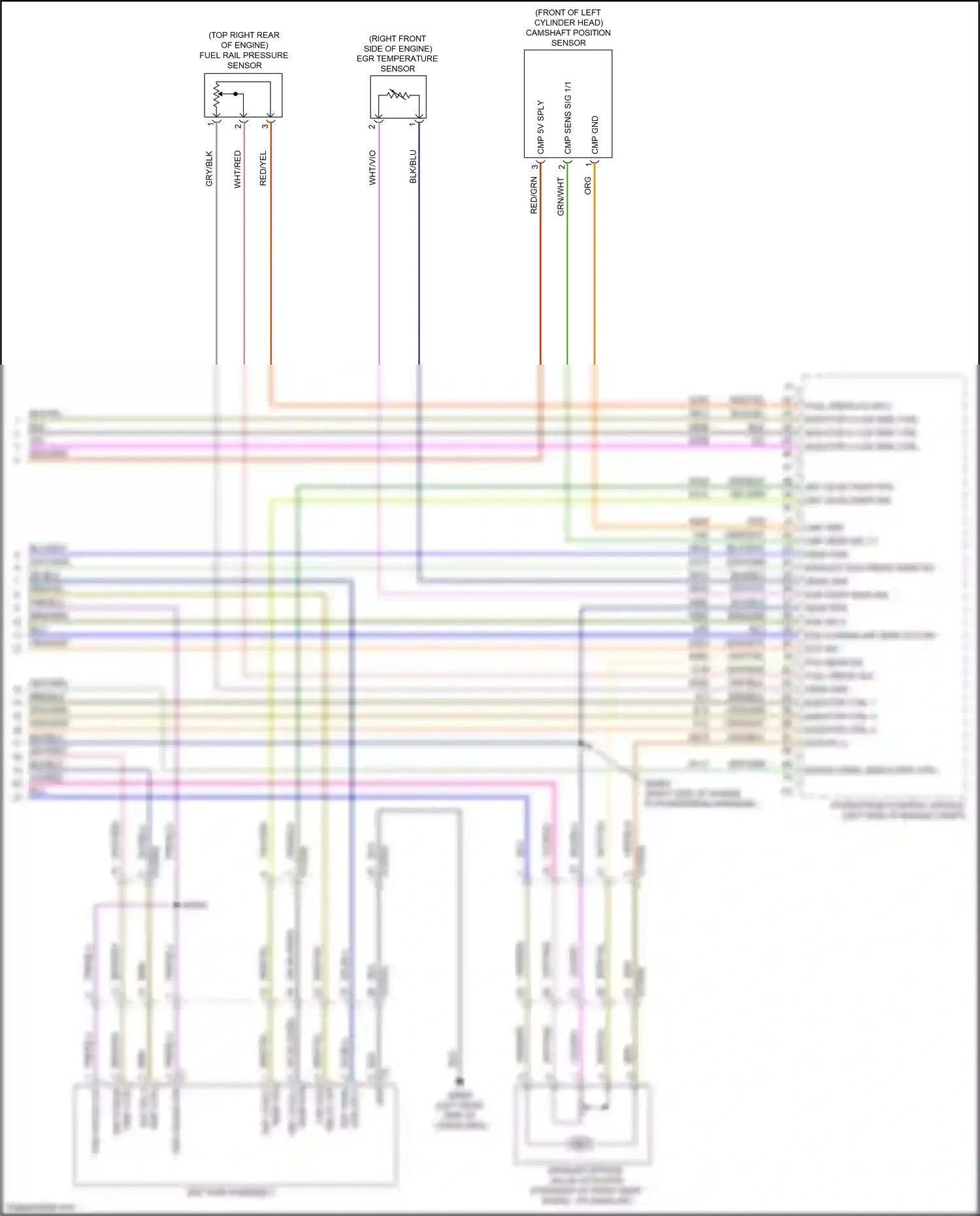 Dodge Ram V (2018-2024) injector ctrl 3 wiring diagram  (1 of 1)