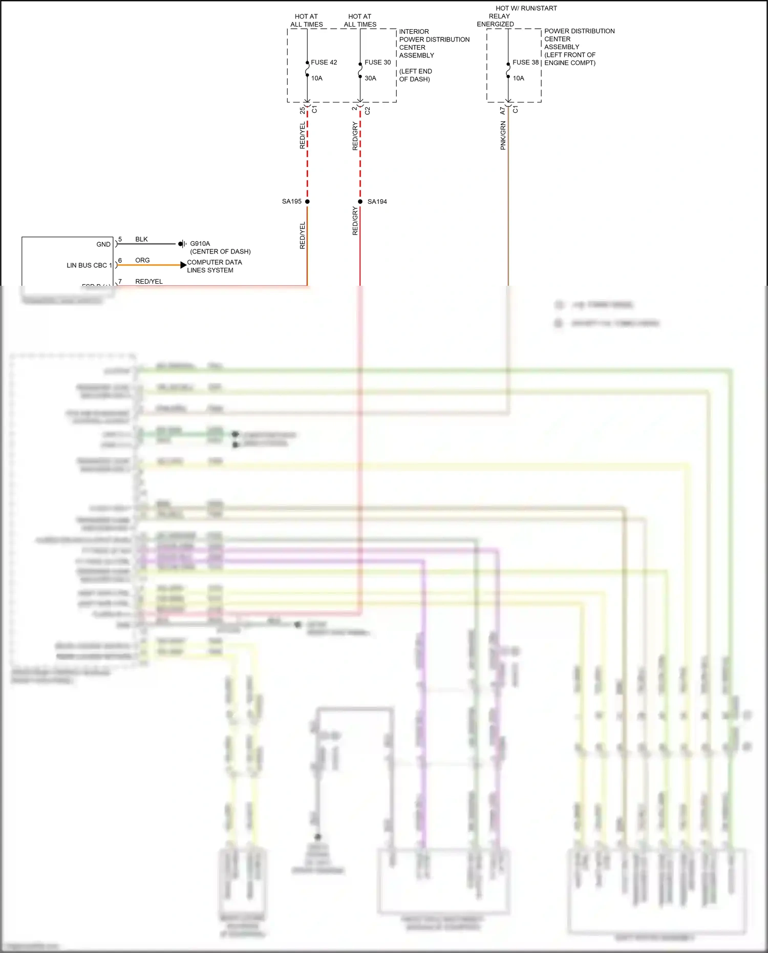 Dodge Ram V (2018-2024) shift mtr wiring diagram  (1 of 1)