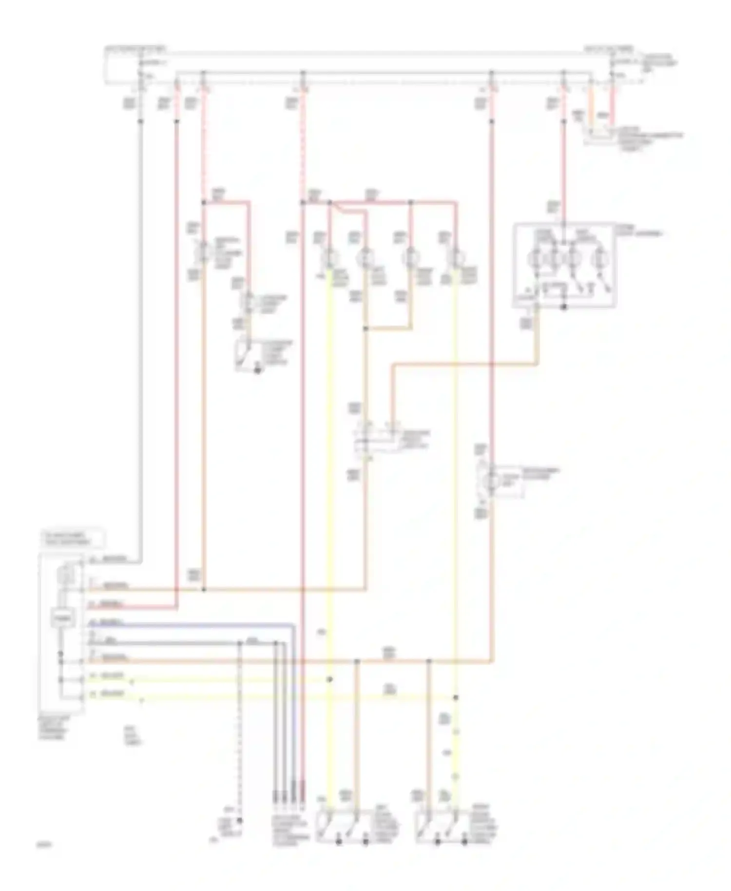 Stealth Dodge I (1990-1996): Courtesy lamps circuit