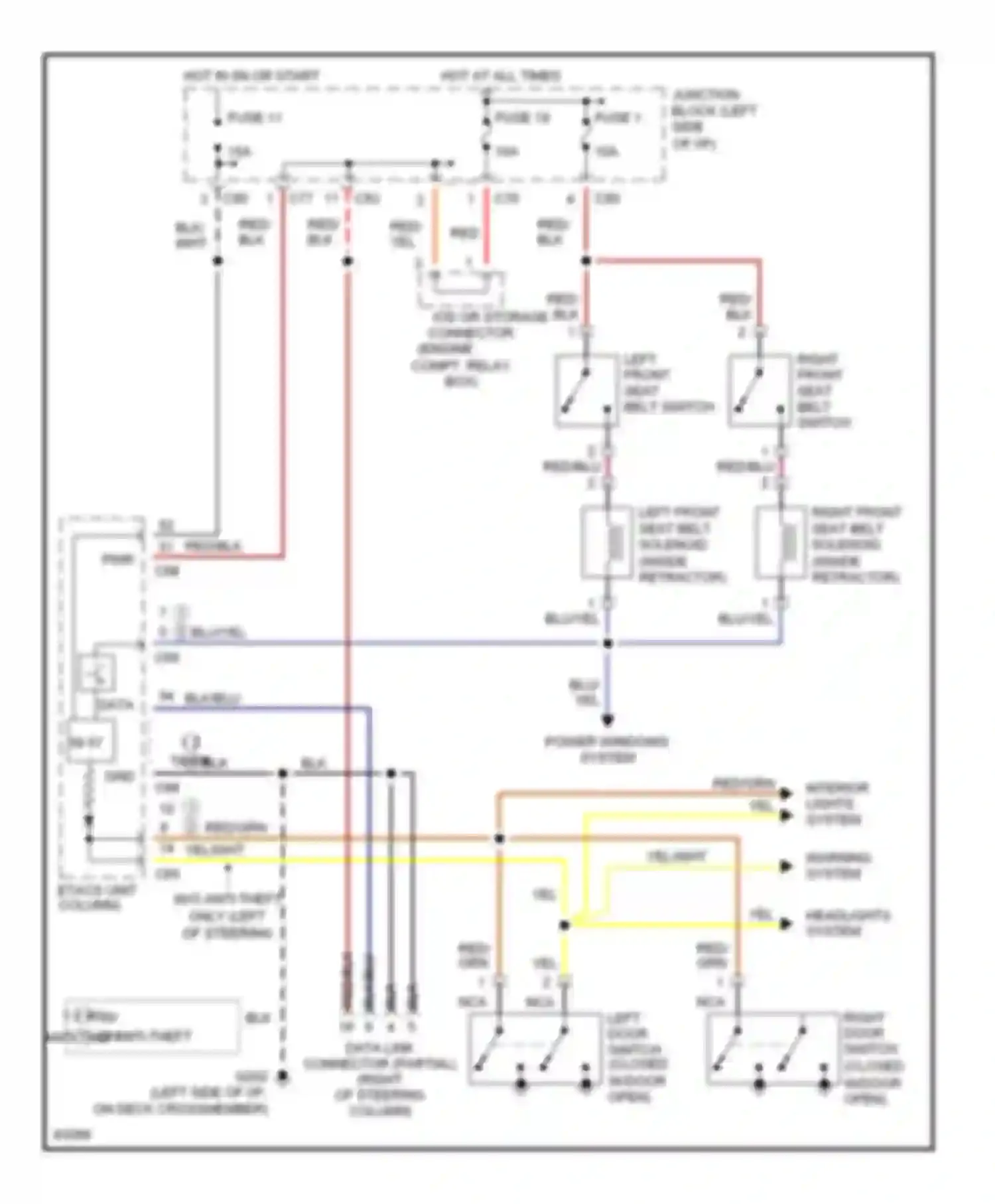 Stealth Dodge I (1990-1996): Electric tension reducer circuit