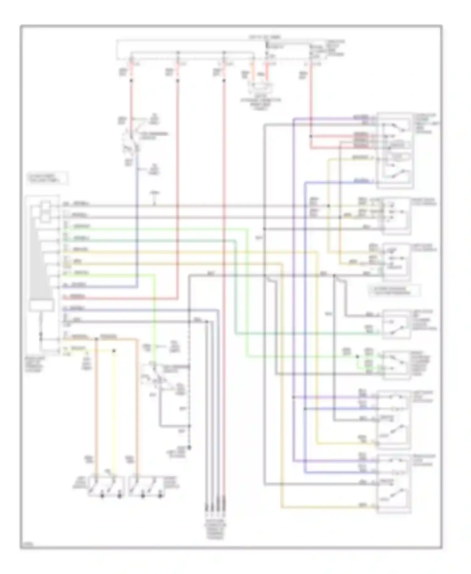Stealth Dodge I (1990-1996): Door lock circuit