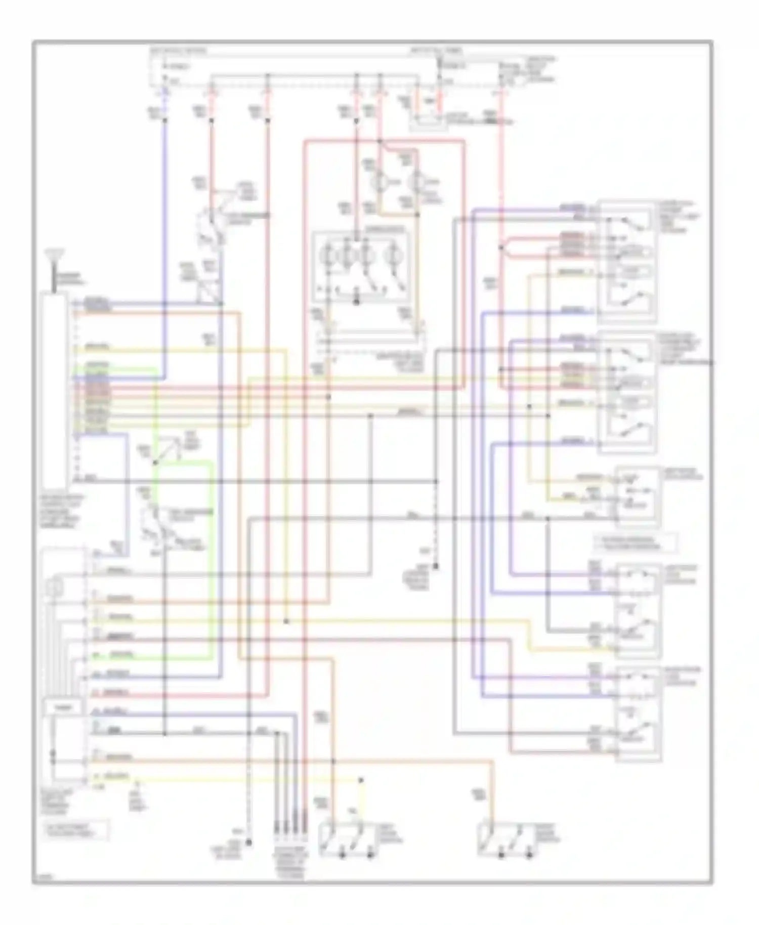 Stealth Dodge I (1990-1996): Keyless entry circuit