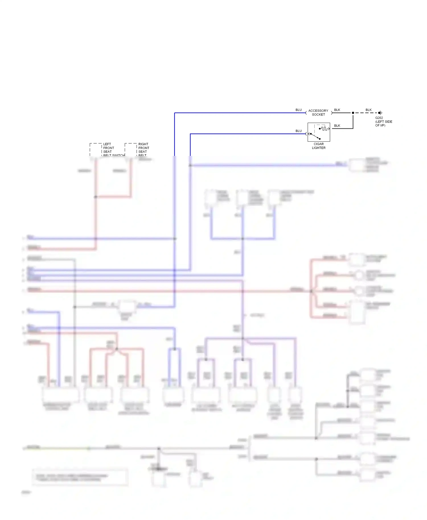Dodge Stealth I (1990-1996) accessory socket wiring diagram  (1 of 1)