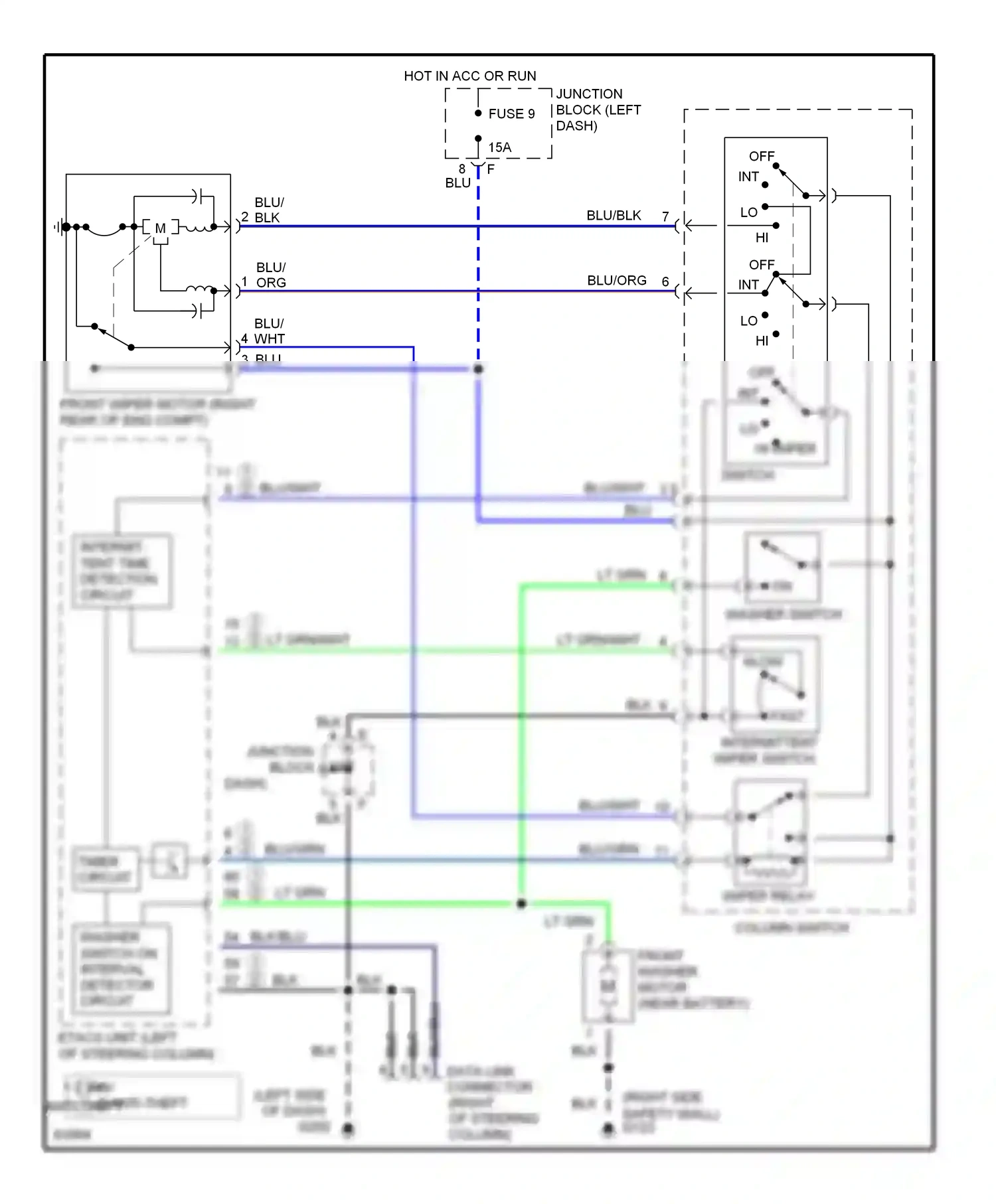 Dodge Stealth I (1990-1996) fast wiring diagram  (1 of 1)