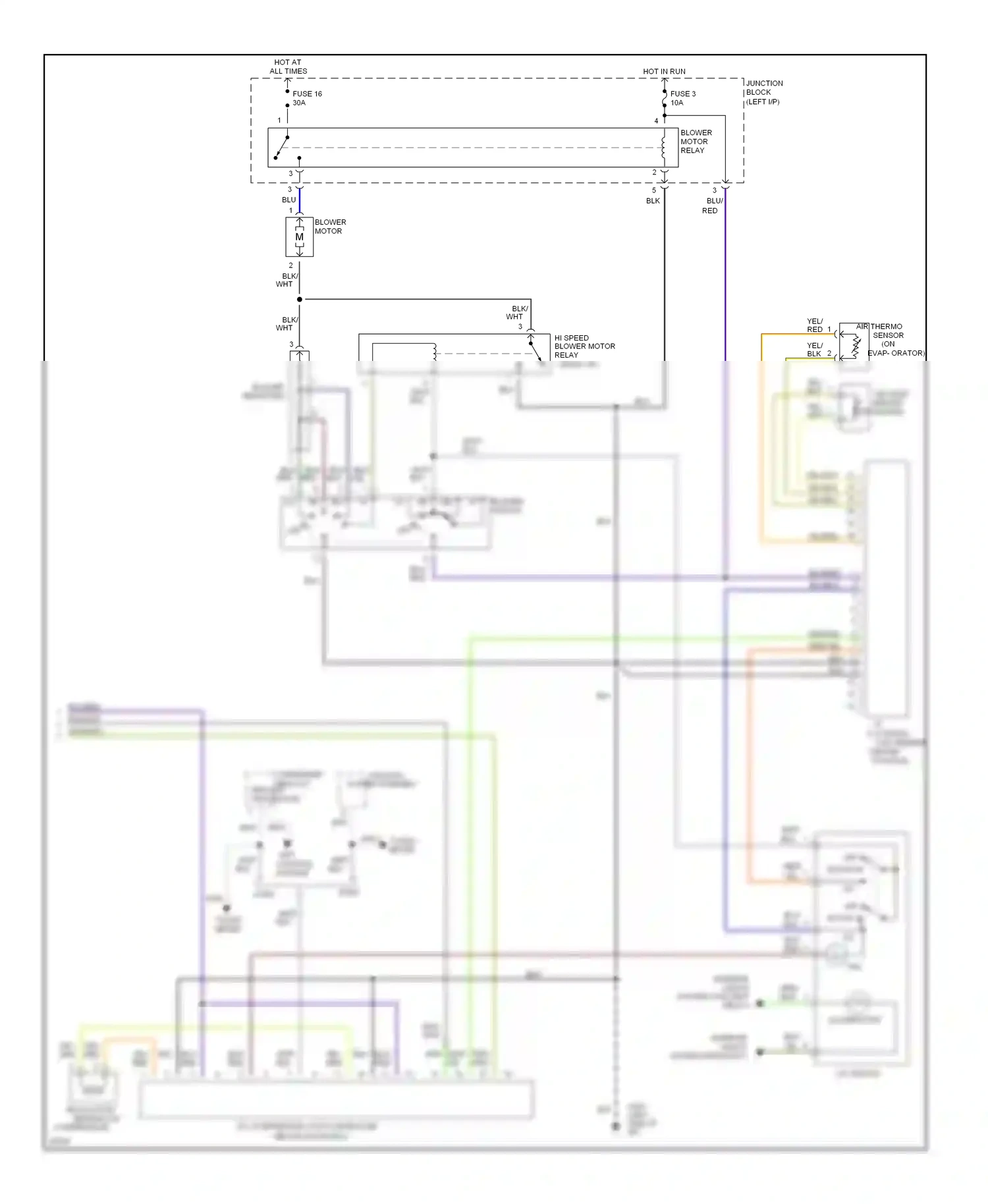 Dodge Stealth I (1990-1996) tacho- meter control module wiring diagram  (1 of 1)