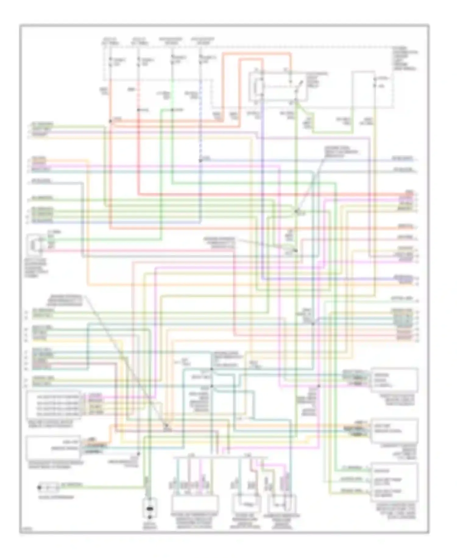 Wiring diagram hot in start or run for Dodge Stratus I (1995-2000) (3 of 3)