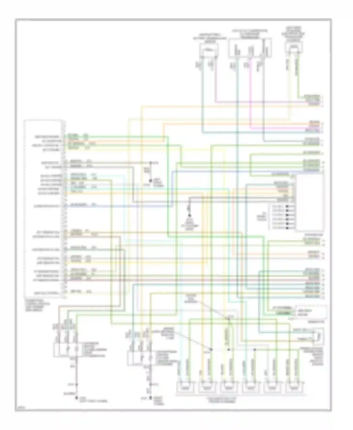 Wiring diagram inj no.1 driver inj no.6 driver inj no.5 driver for Dodge Stratus I (1995-2000) (1 of 1)