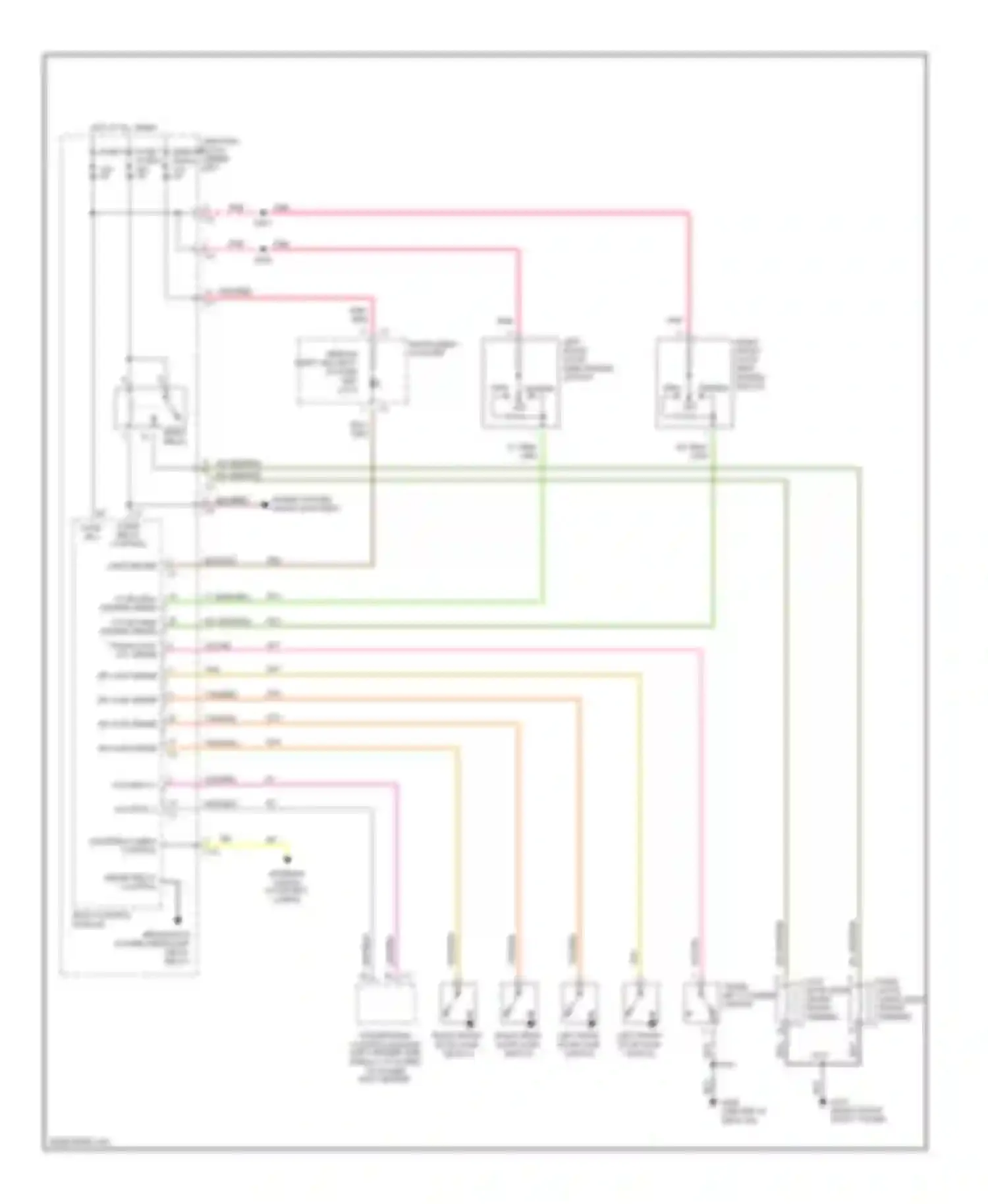 Wiring diagram lt grn/org for Dodge Stratus I (1995-2000) (2 of 5)