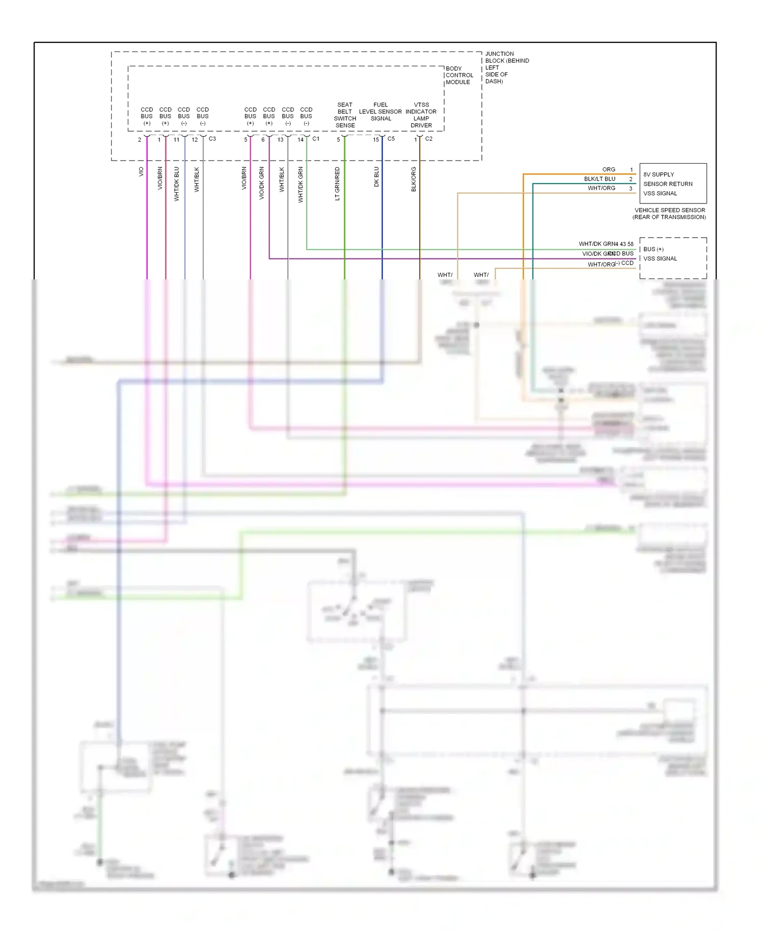 Dodge Stratus I (1995-2000) off wiring diagram  (4 of 5)