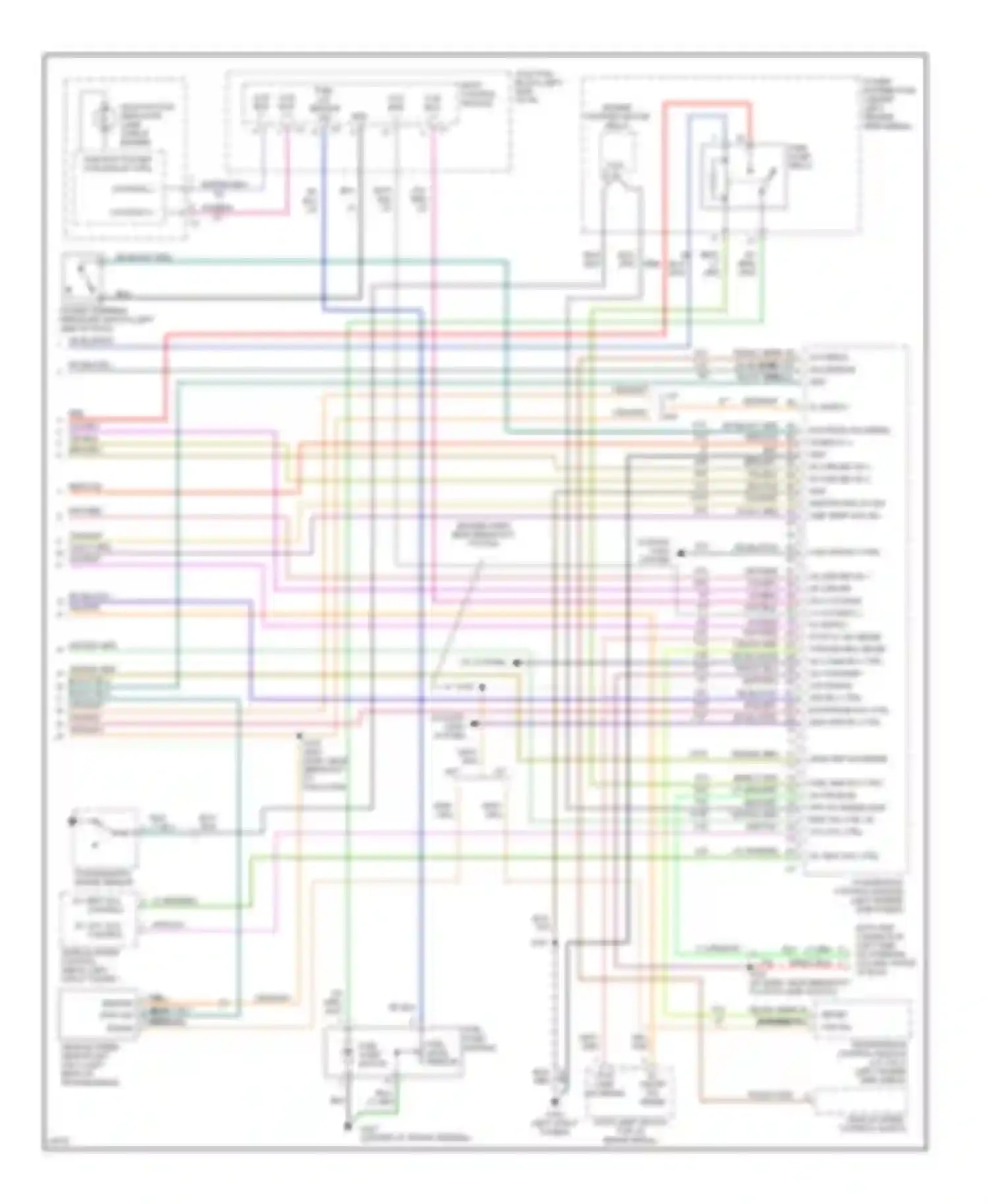 Wiring diagram vehicle speed control switch for Dodge Stratus I (1995-2000) (3 of 5)