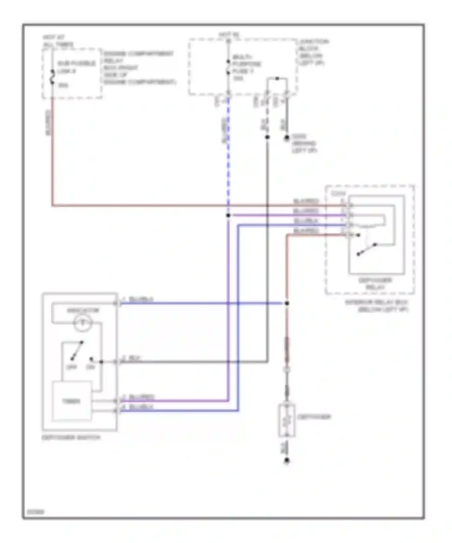 Summit Eagle I (1989-1996): Defogger circuit