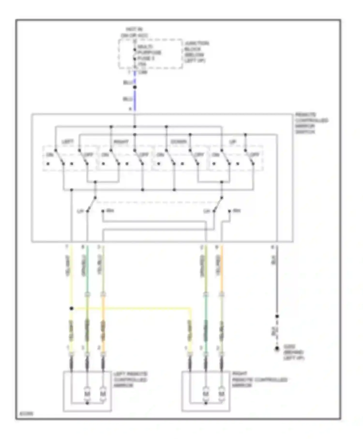Summit Eagle I (1989-1996): Power mirror circuit