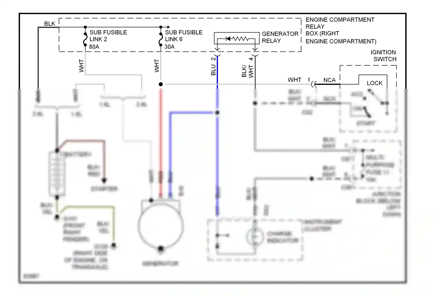 Eagle Summit I (1989-1996) 2.4l wiring diagram  (1 of 1)