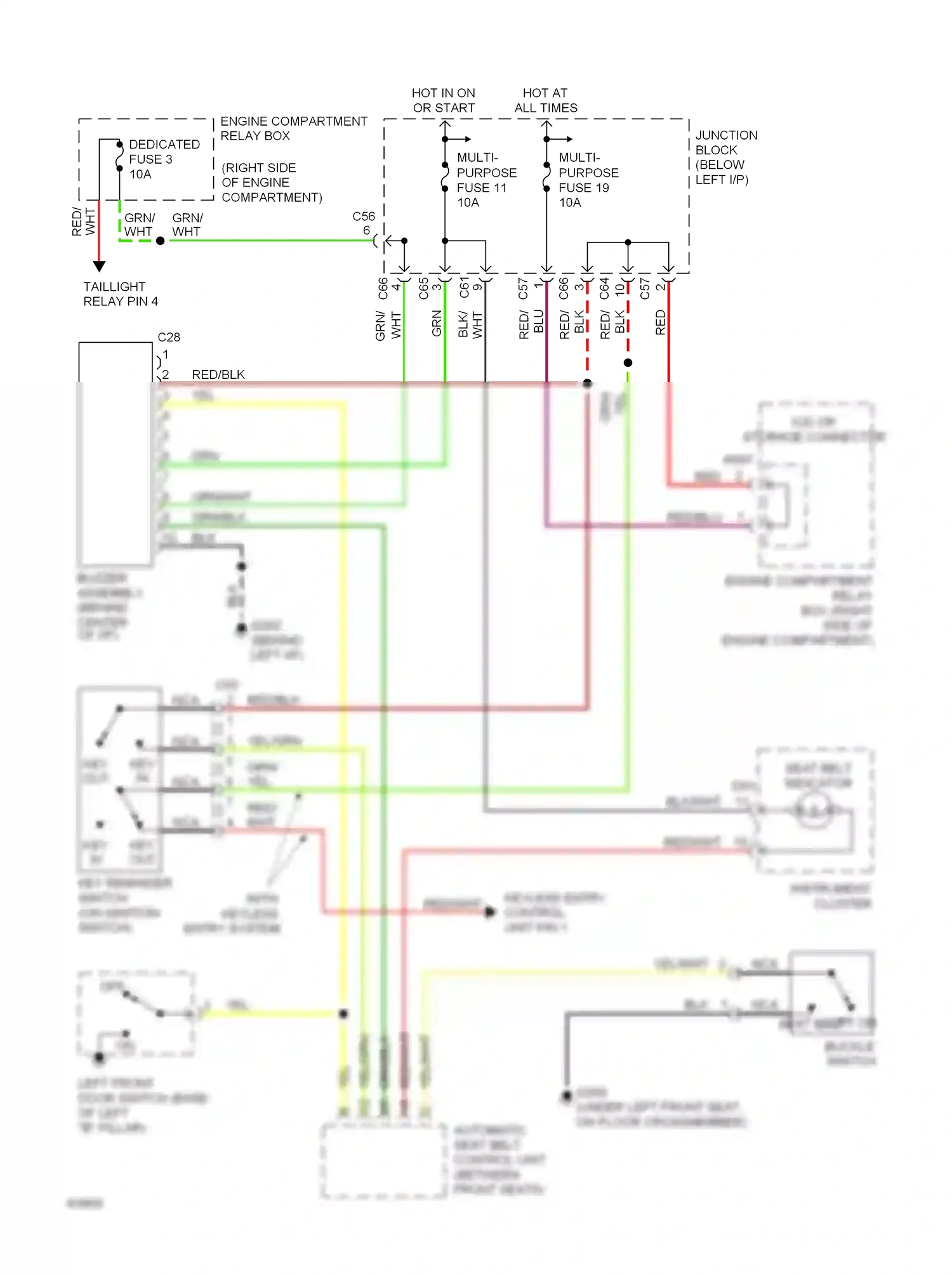 Eagle Summit I (1989-1996) (behind left i/p) wiring diagram  (12 of 20)