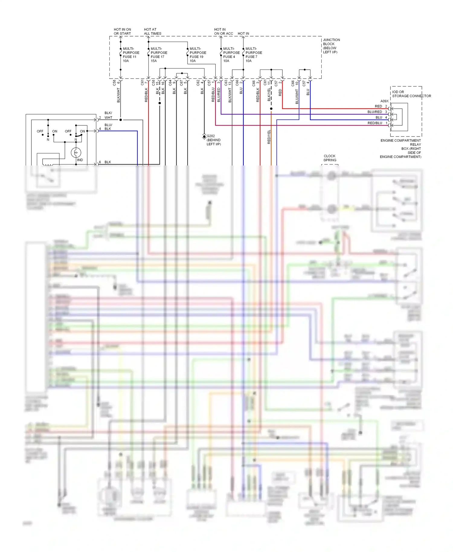 Eagle Summit I (1989-1996) (behind left i/p) wiring diagram  (3 of 20)