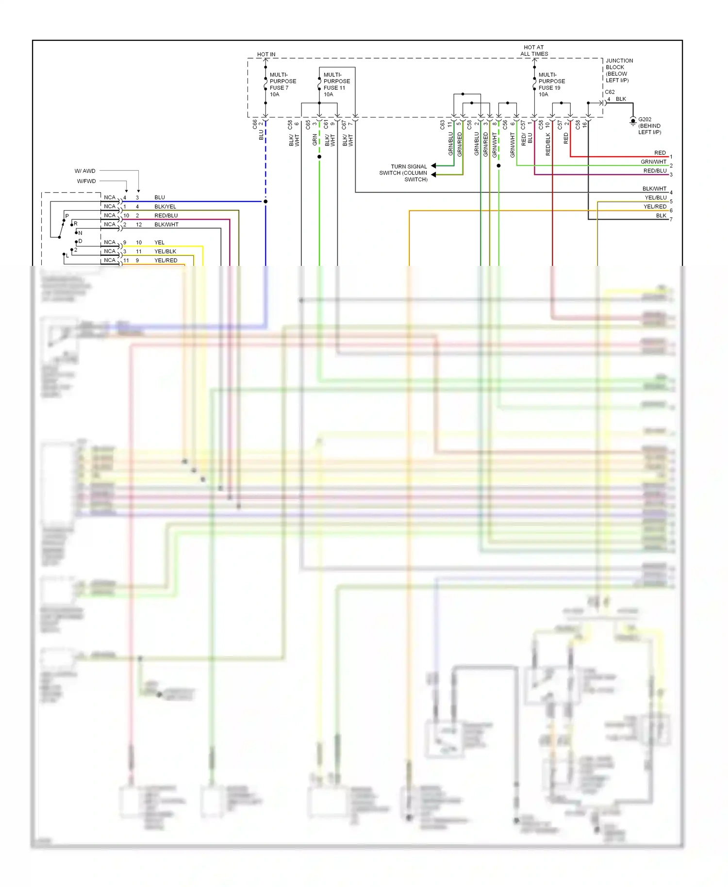 Eagle Summit I (1989-1996) (behind left i/p) wiring diagram  (6 of 20)