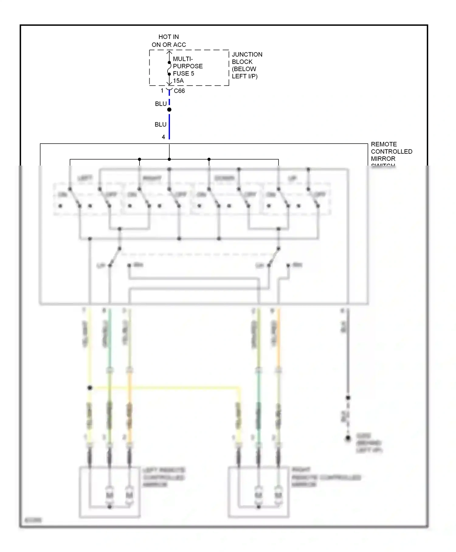 Eagle Summit I (1989-1996) blu wiring diagram  (26 of 40)